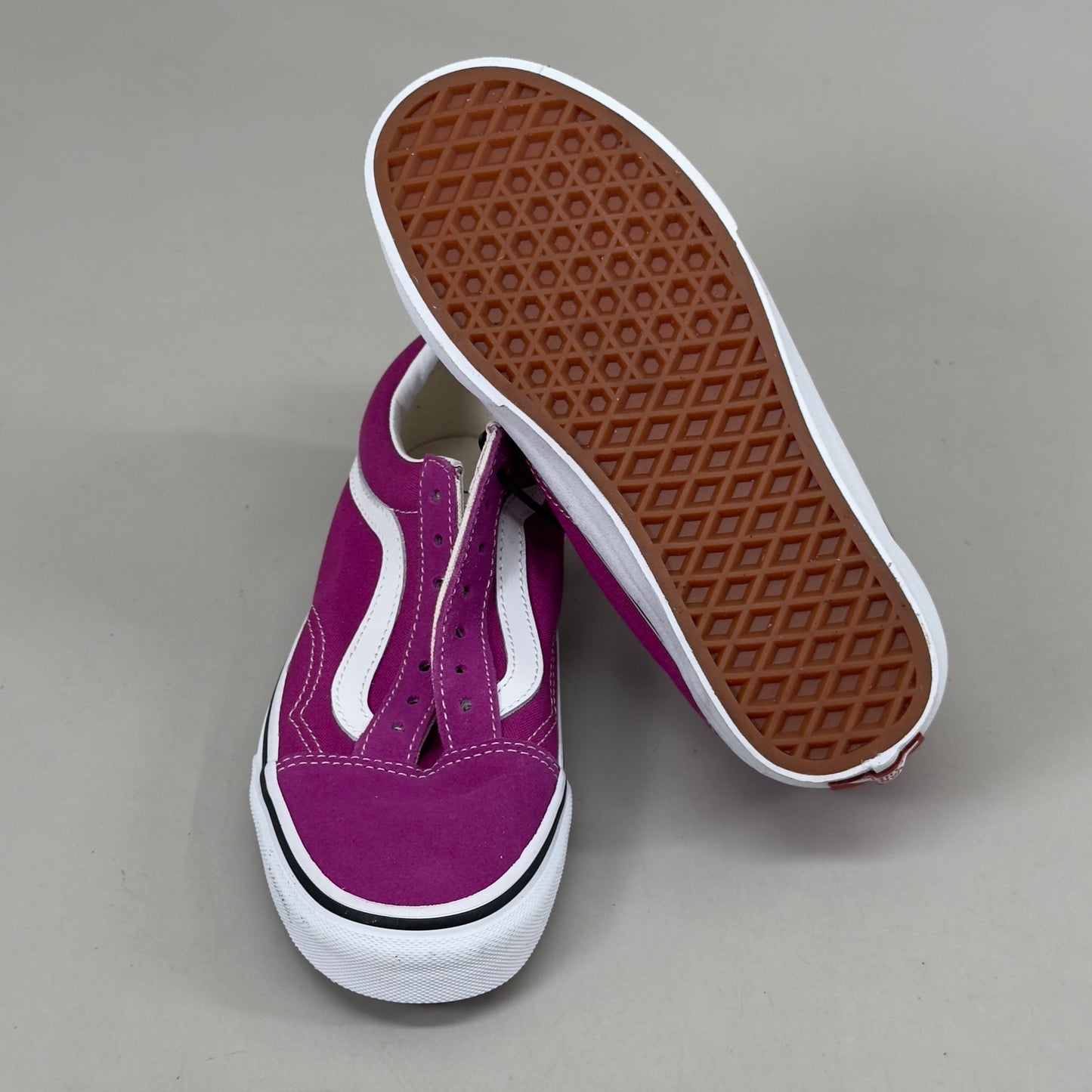 VANS Old Skool Sneakers Canvas & Suede Women's Sz 5.0 Men's Sz 3.5 Purple As-is