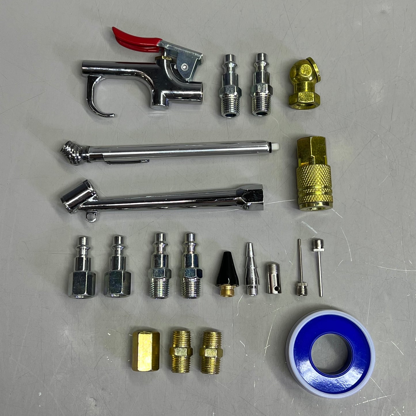 TRU-FLATE 20 Piece Air Accessory Kit For Tank-Mounted Air Compressor 41-225