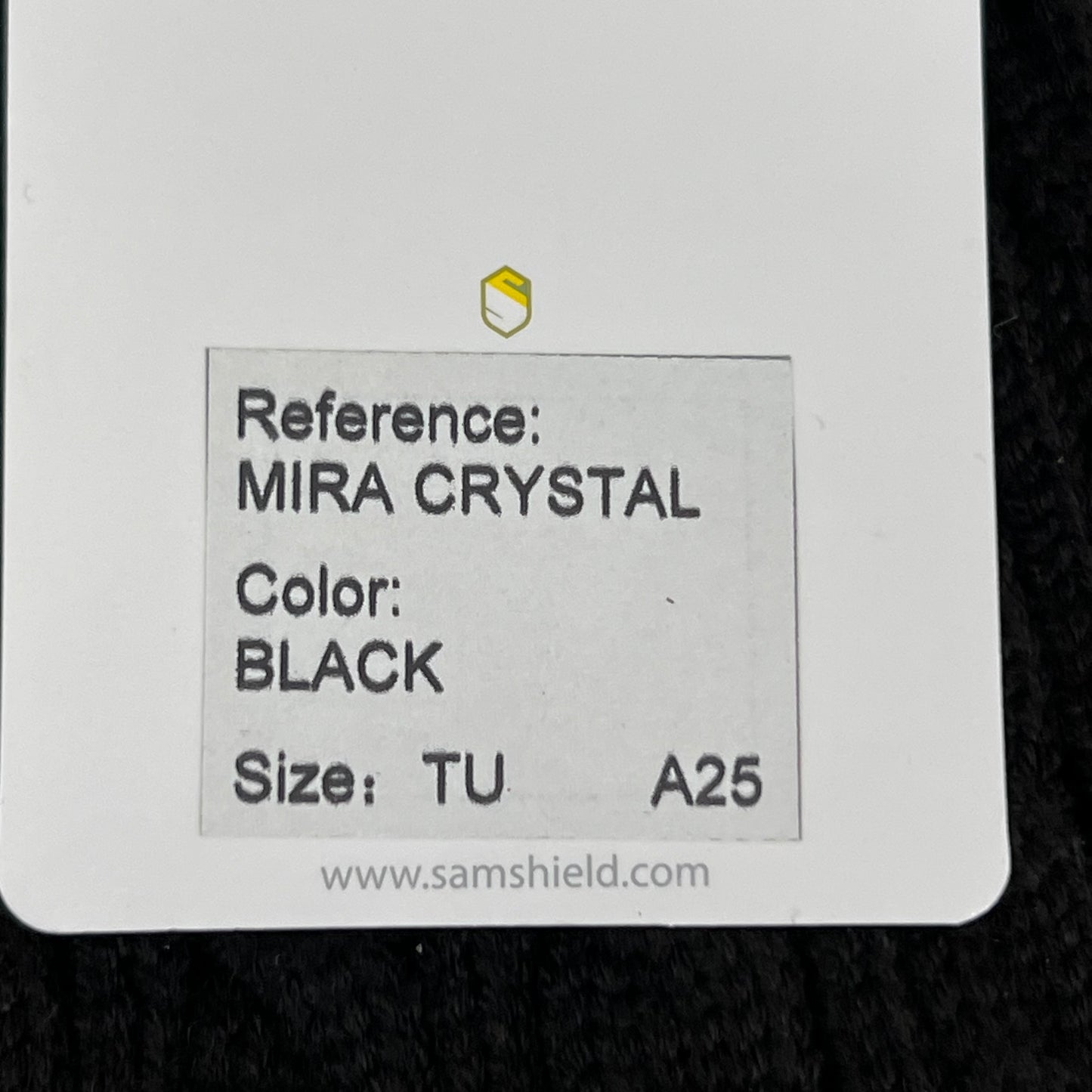 SAMSHIELD Mira Crystal Equestrian Beanie Hat Women's Sz One Size Fits All Black