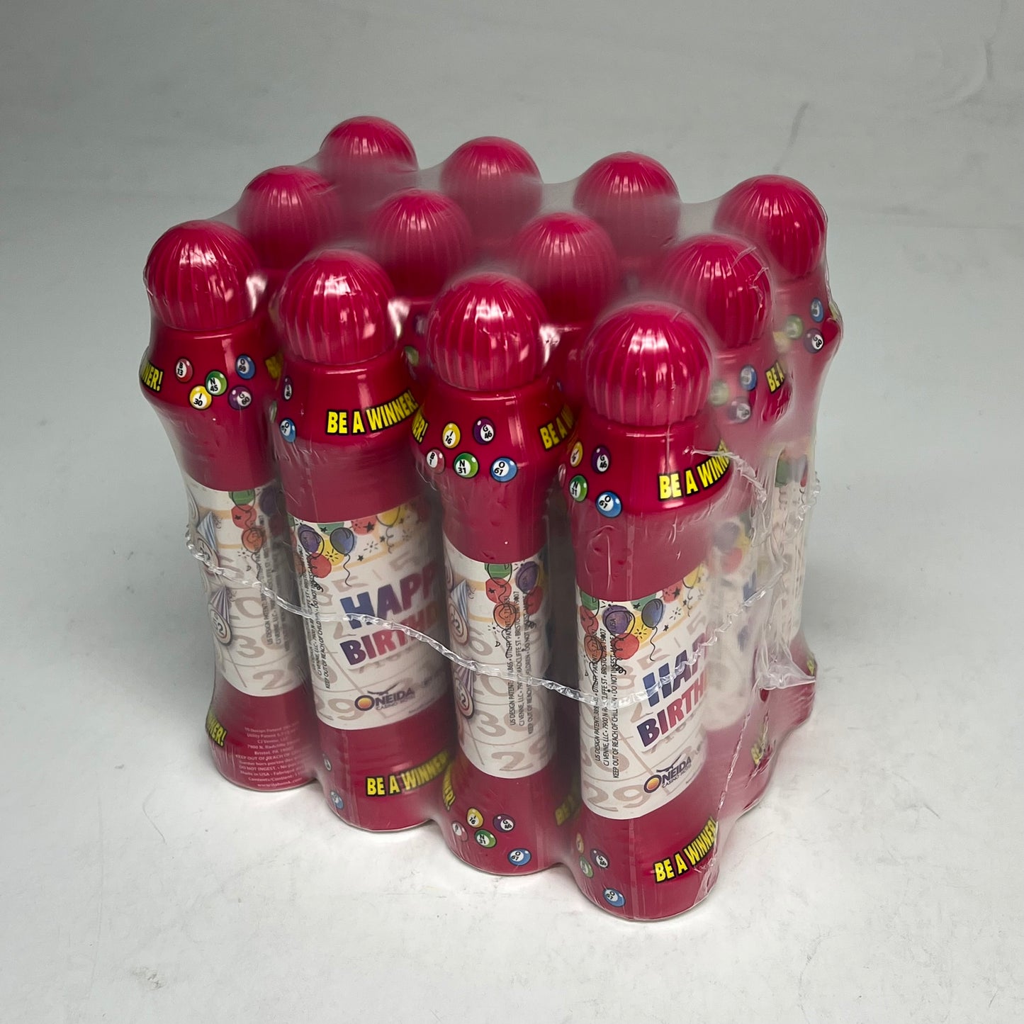DAB O INK (12 PACK) Onedia Casino Happy Birthday Bingo Marker 4oz Magenta D25
