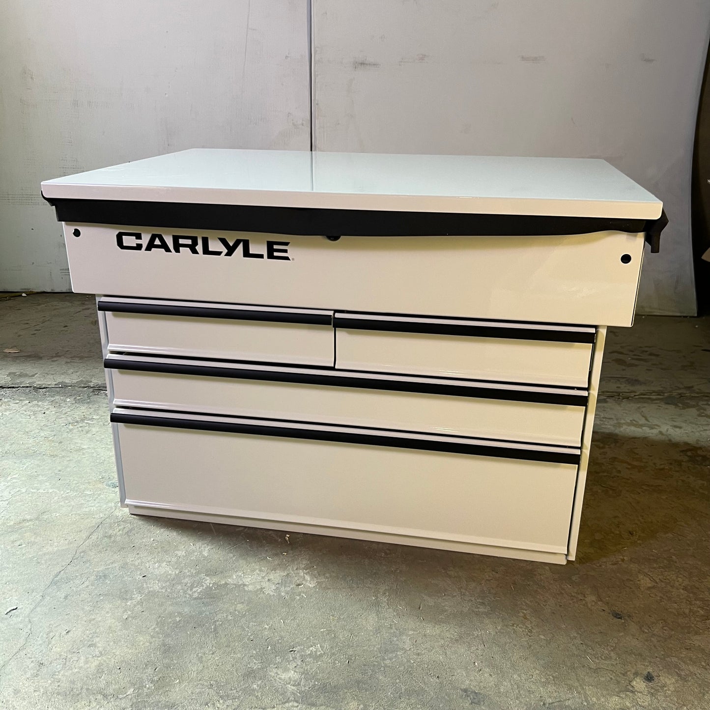 CARLYLE Deluxe 4 Drawer Cart Gritty Gray Sz 40.2"H x 30.8"W x 20.5"D, C4DRCARTGG