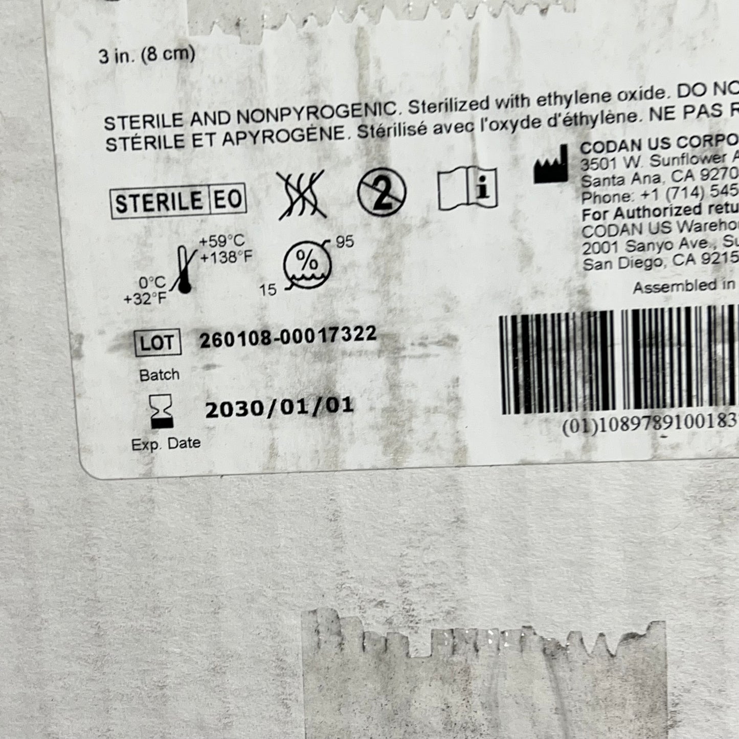 CODAN (50 PACK) Fluid Transfer Set W/ Female Luer Lock Sterile Clear BB 01/30