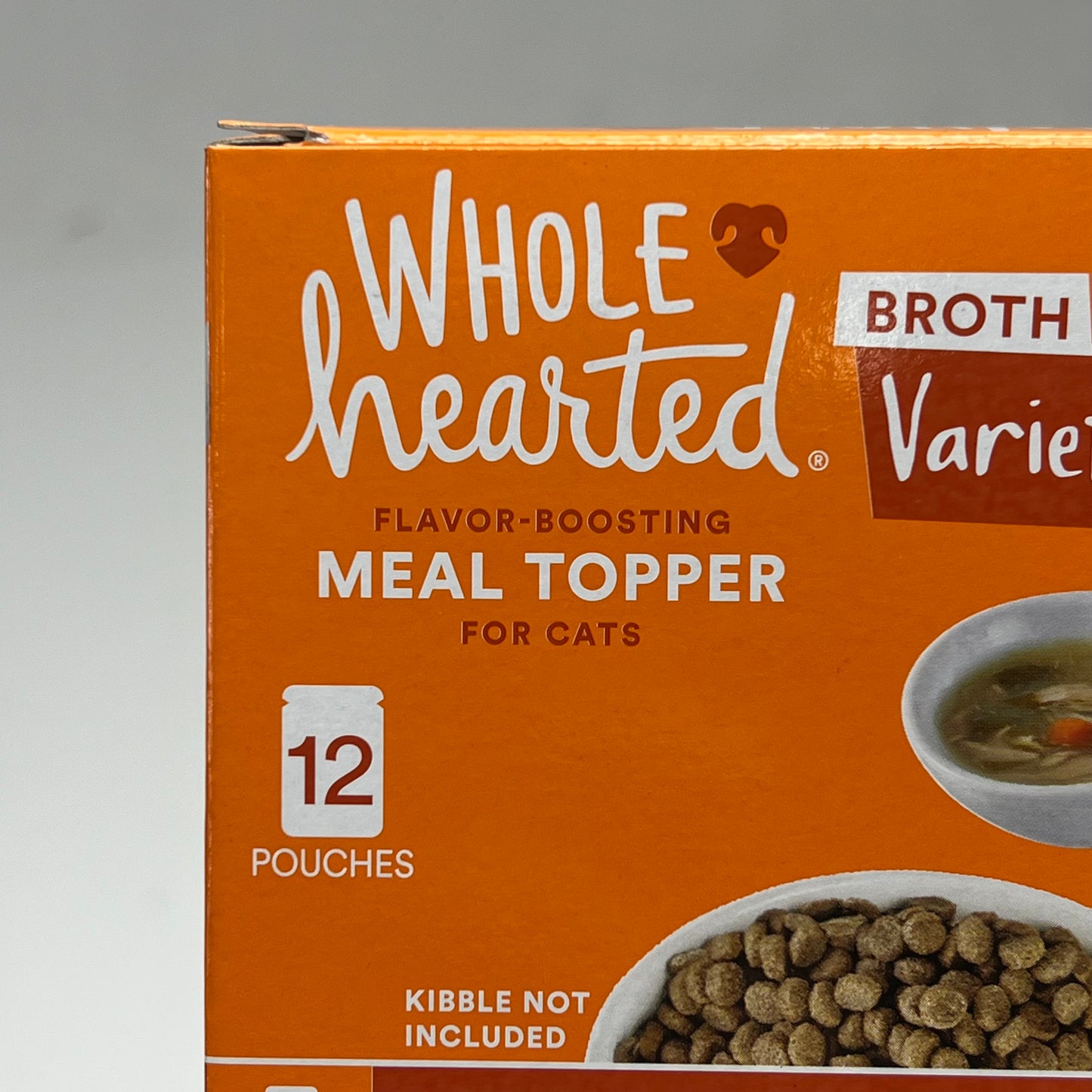 WHOLE HEARTED (2 PACK, 12 EACH) Flavor Boost Meal Topper For Cats 1.4oz BB 03/28