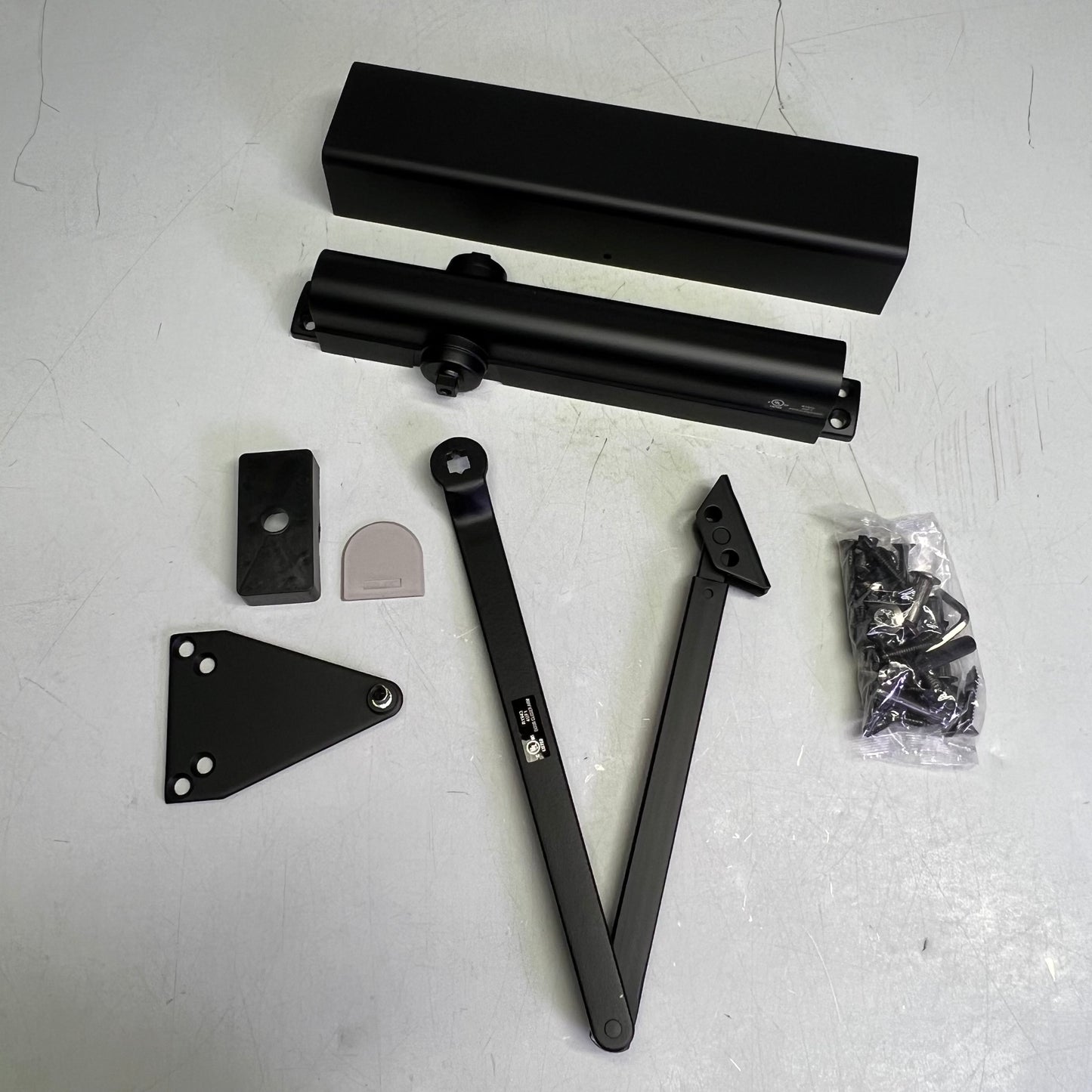 FALCON Rw/PA Door Closer Grade 1 Fully Adjustable Sizes 1-6 Matte Black SC81A