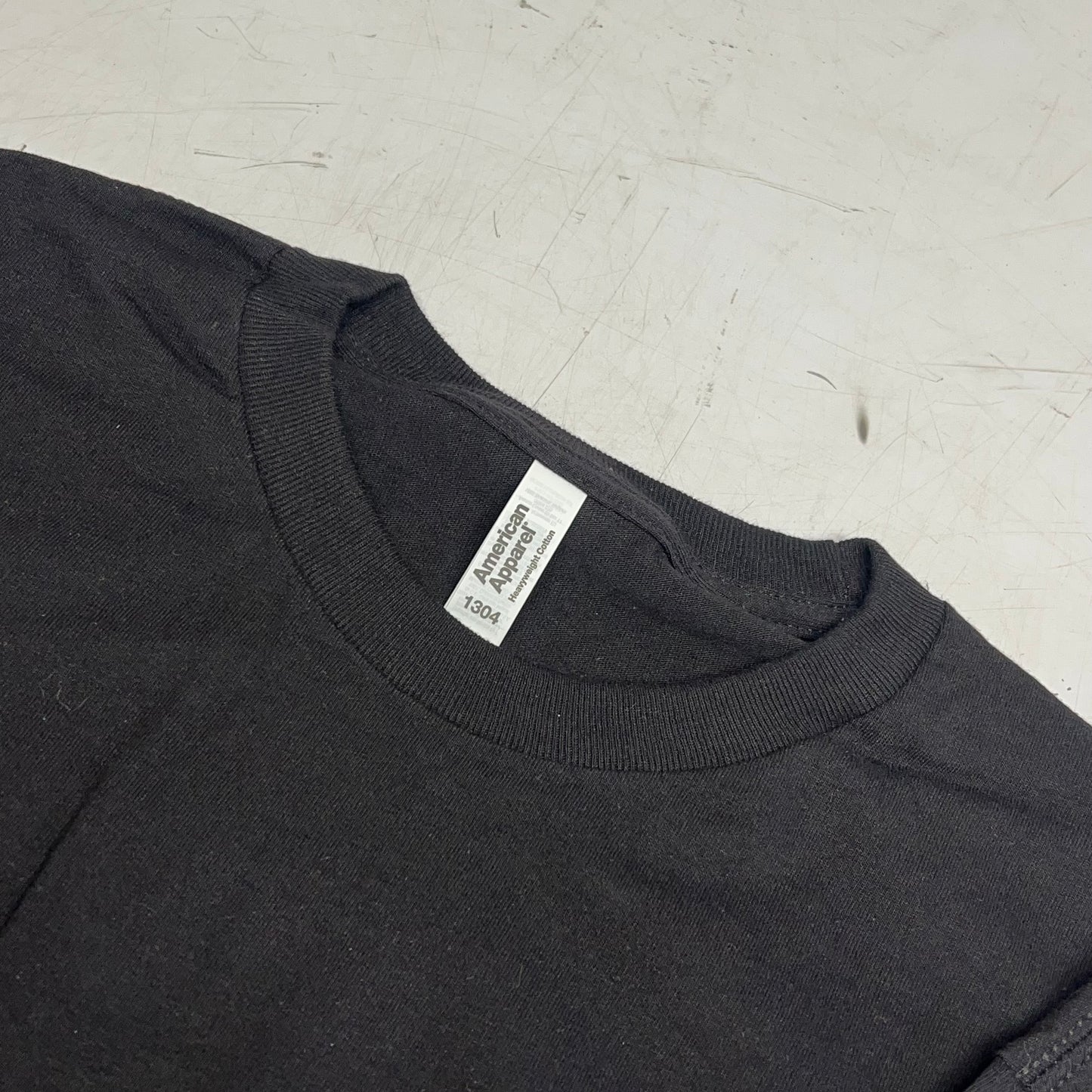 ZA@ AMERICAN APPAREL (12 PACK) Heavyweight Cotton Long Sleeve Tee Unisex Sz XL Black 1304