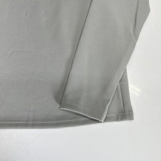 THOMAS STERLING Half Zip Soft Waffle Knit Jacket Mens Sz XL Light Grey 1100034747