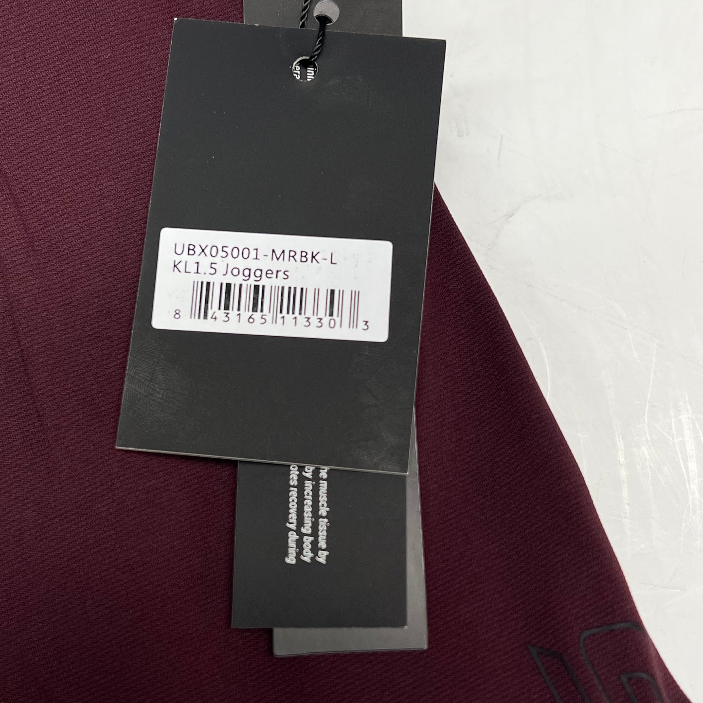 ICONX Kl1.5 Jogger Combines Bioceramic Bioflex Men's Sz L Maroon/Black