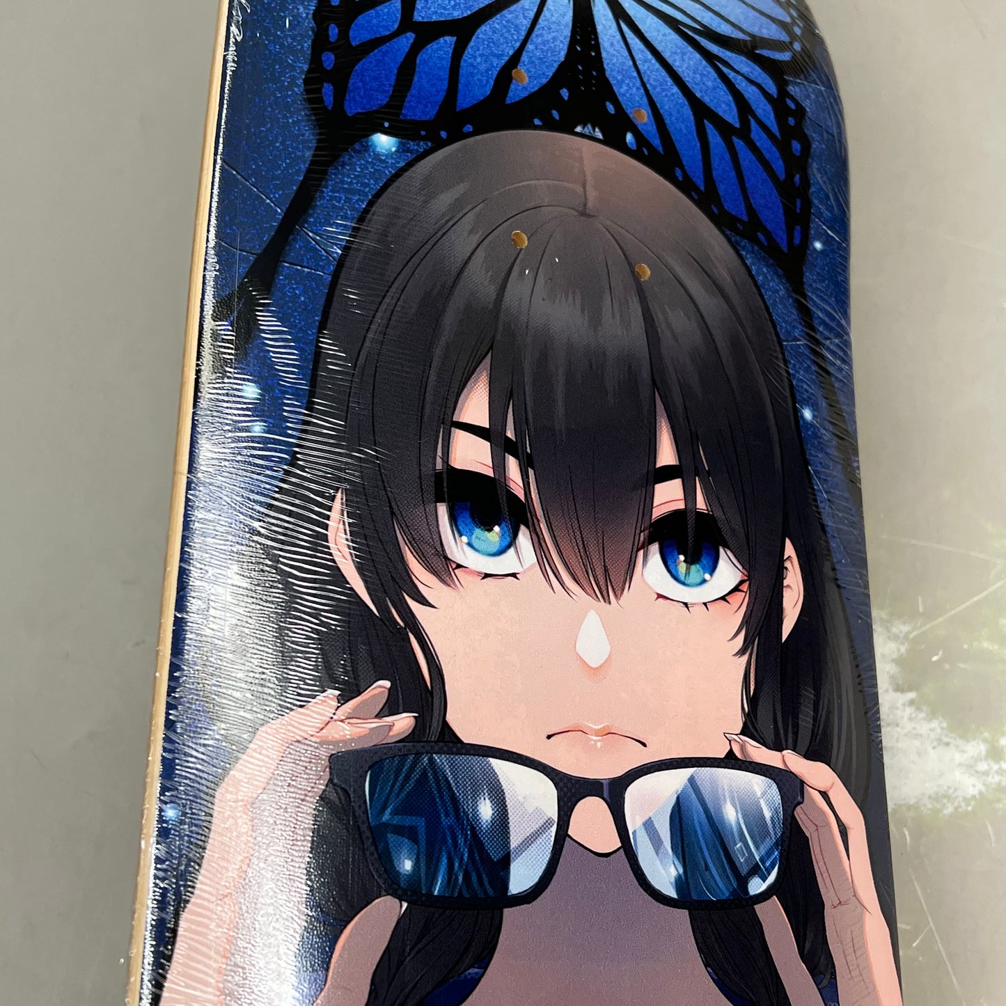 FAKKU MERCHANISE Saki Metamorphosis Skate Deck MAGA Anime 33"x8" Blue