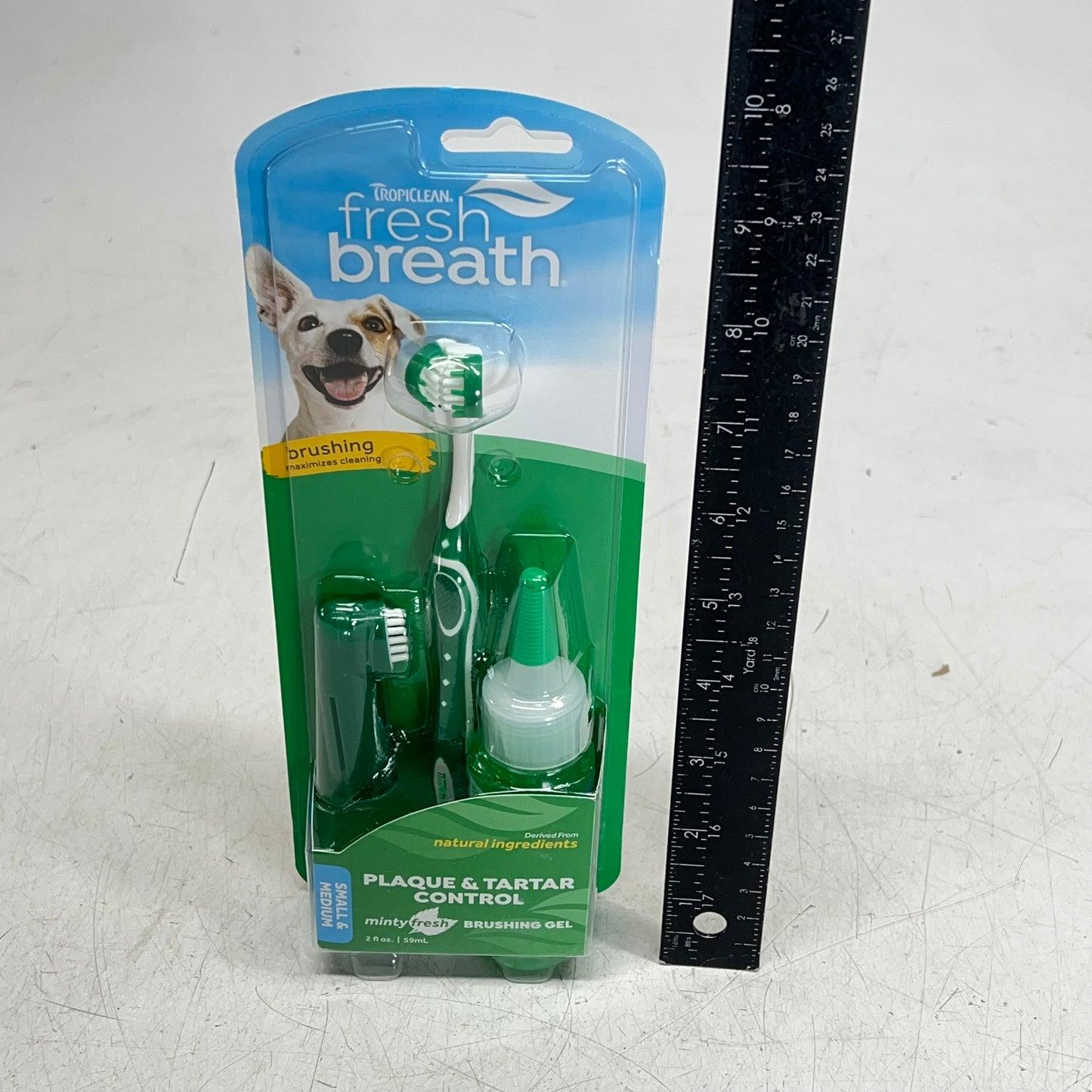 TROPICLEAN (2 PACK) Fresh Breath Oral Care Kit for Dogs Plaque & Tartar Control