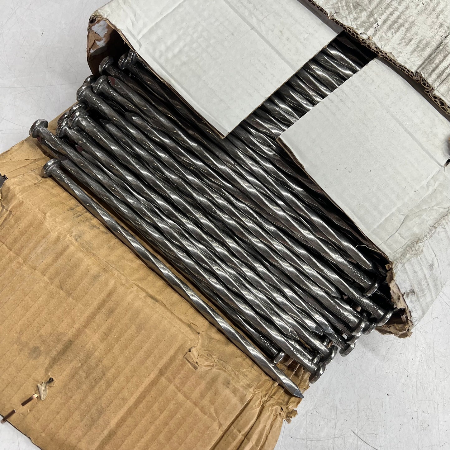 PERMALOC (240 PIECE, 50 LBS BOX) Spikes Spiral Steel 10" X 0.325" 91100-250