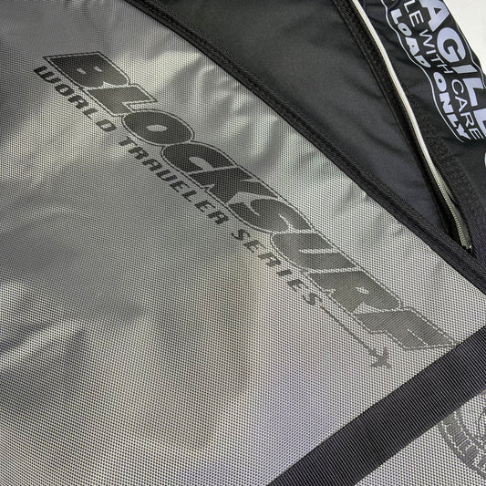 BLOCK SURF Double Coffin World Traveler Series Board Bag 6'6" - Holds 2 - 3 Black