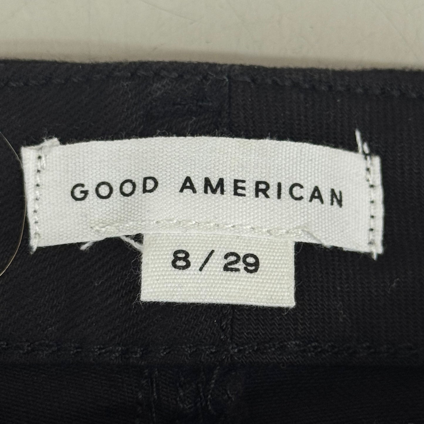 GOOD AMERICAN Good Classic Bootcut Jeans Women's Sz 8 Black001 GCB47SBTE