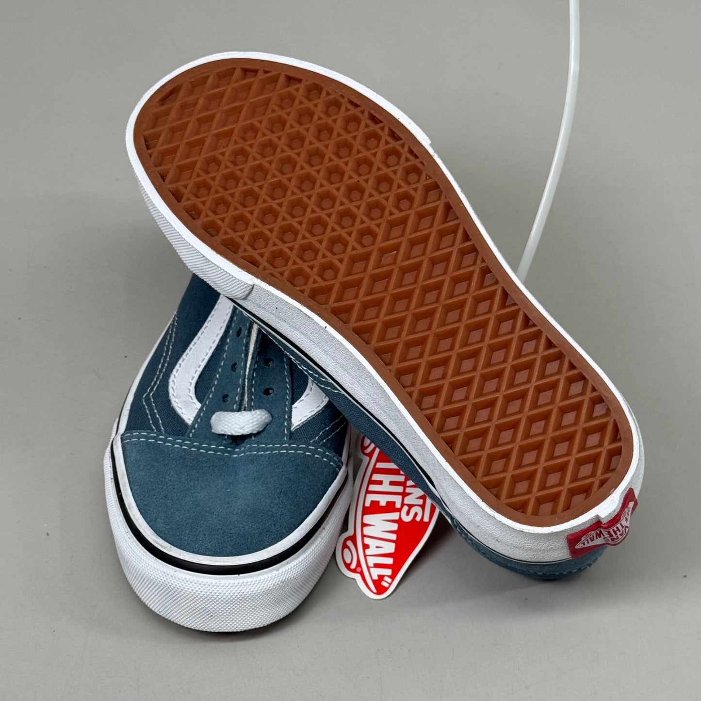 VANS Old Skool Shoe Low Top Suede Womens Sz 5.0 Mens Sz 3.5 Stormy Weather As-is