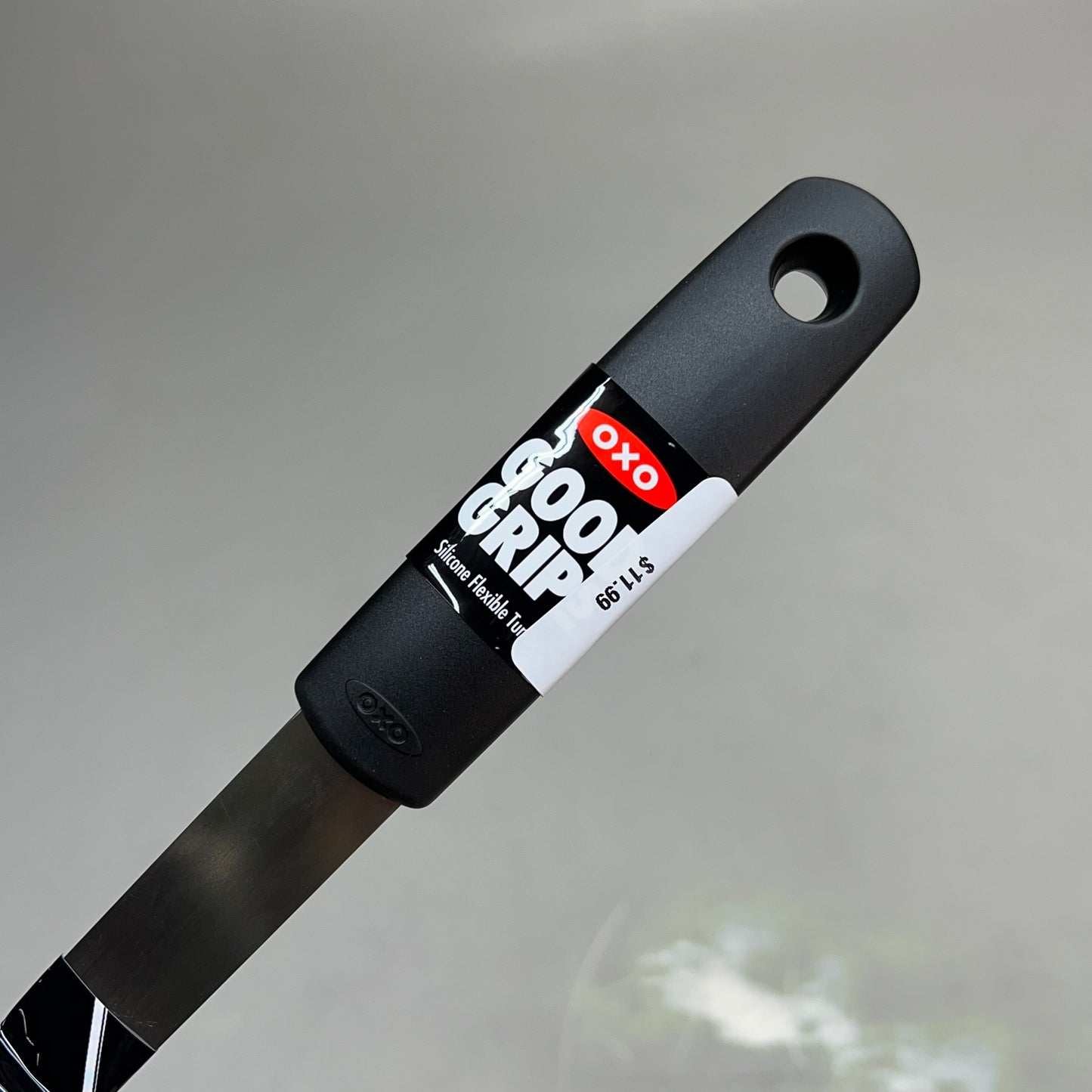 OXO Silicone Flexible Turner Stainless Steel & Non-Stick 12" Black 1071536