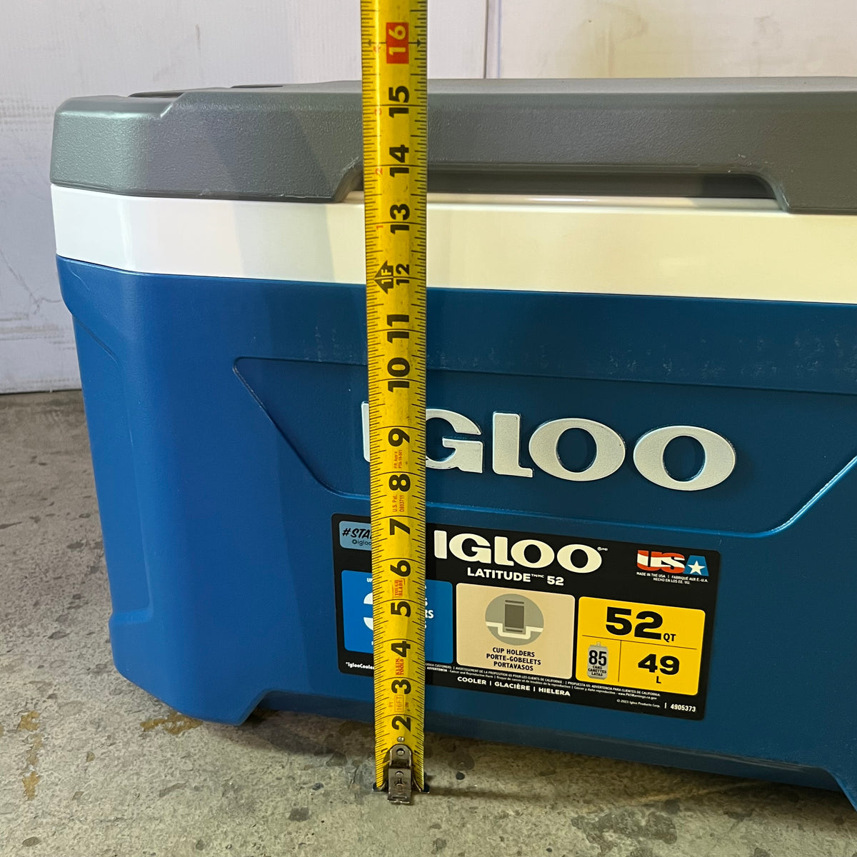 IGLOO Chest Cooler - Standard 52 qt Blue A 011426