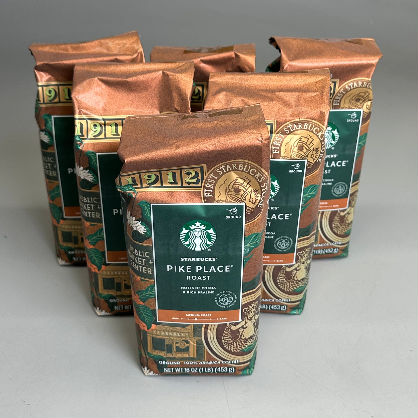 STARBUCKS (6 PACK) Pike Place Roast Notes Of Cocoa & Rich Praline 16oz BB 11/25