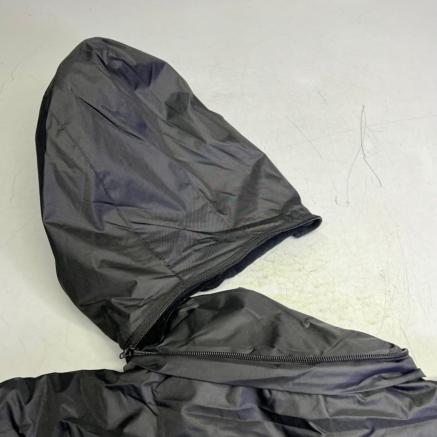 REVESS Fleece Lined Stripe Quilt Coat W/ Detachable Hood Men's Sz 3X Black