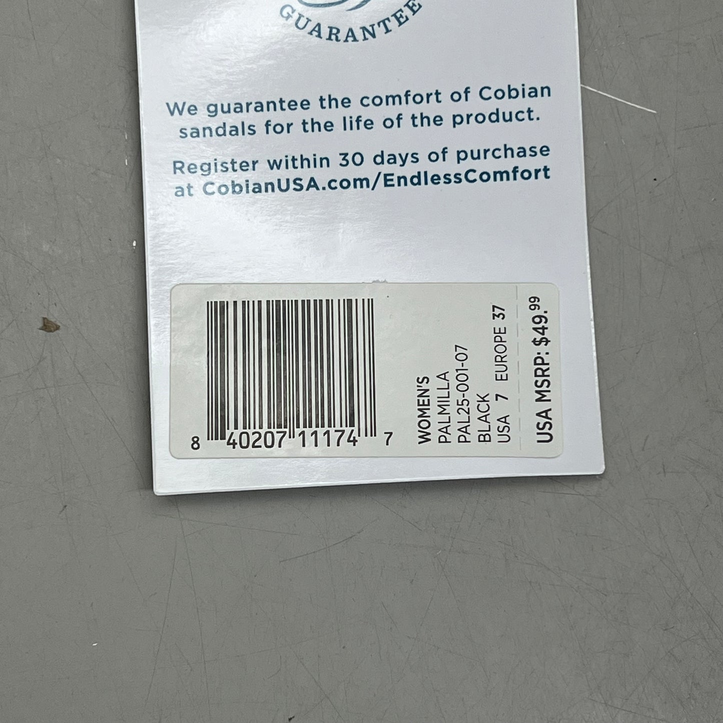 COBIAN Palmilla Braided Synthetic Leather Strap Sandals Women's Sz 7 EU 37 Black PAL25-001-07