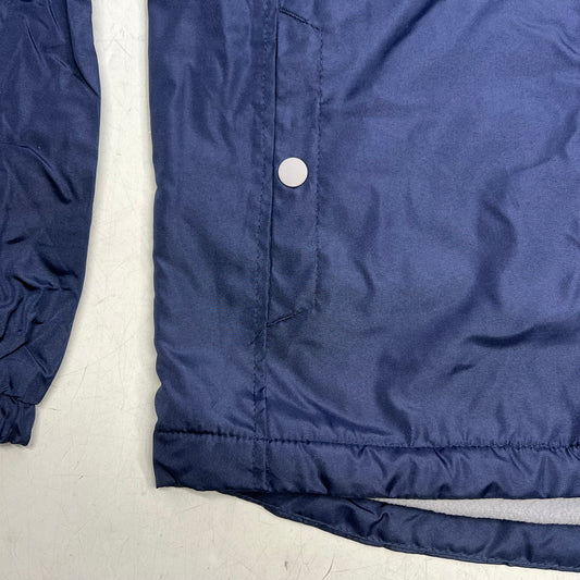 WHALES TAIL PERFORMANCE Fleece Lined Windbreaker Jacket Boys Sz 8 Navy Blue