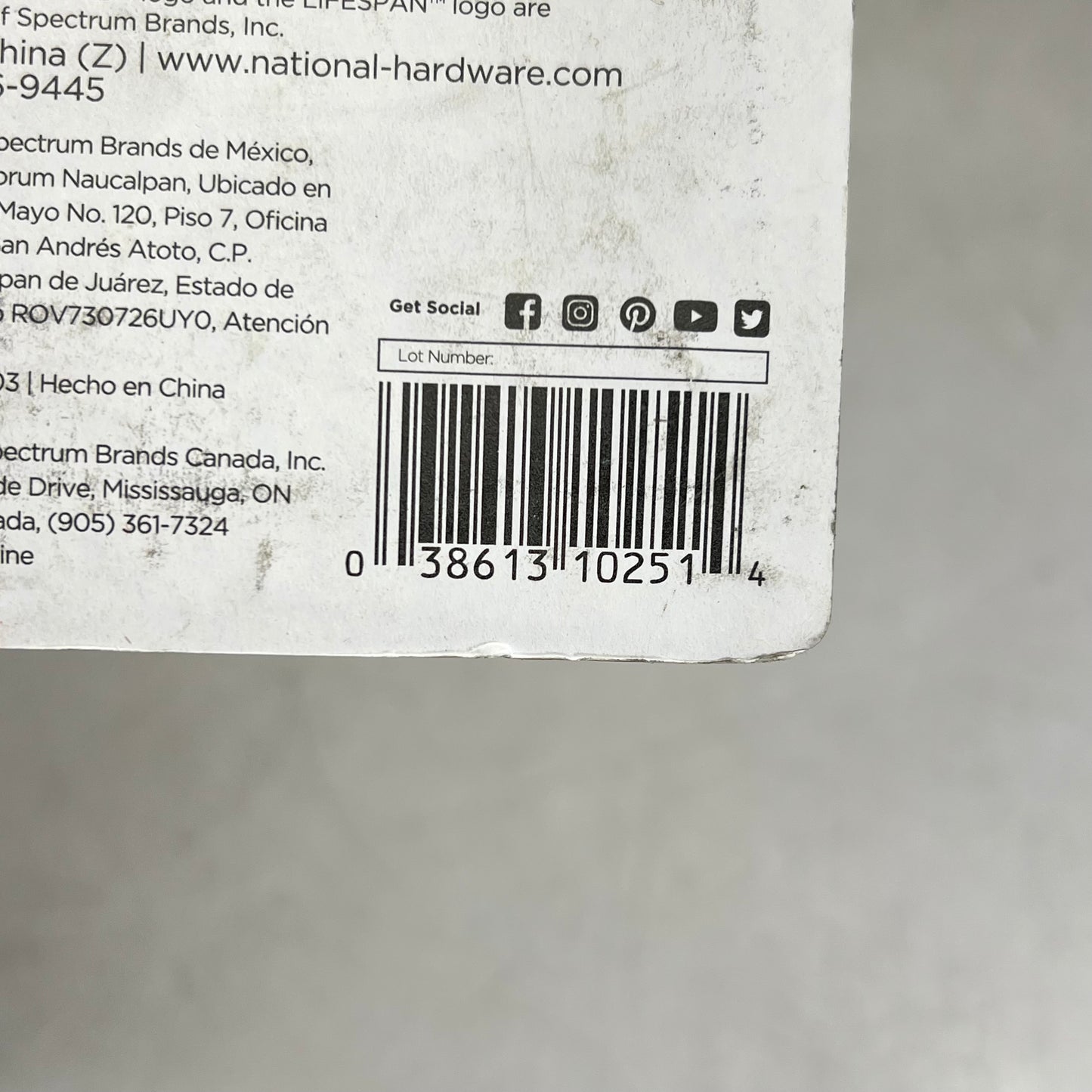 NATIONAL HARDWARE National Hardware V30 Series 7"L 2.5" W Silver N102-517