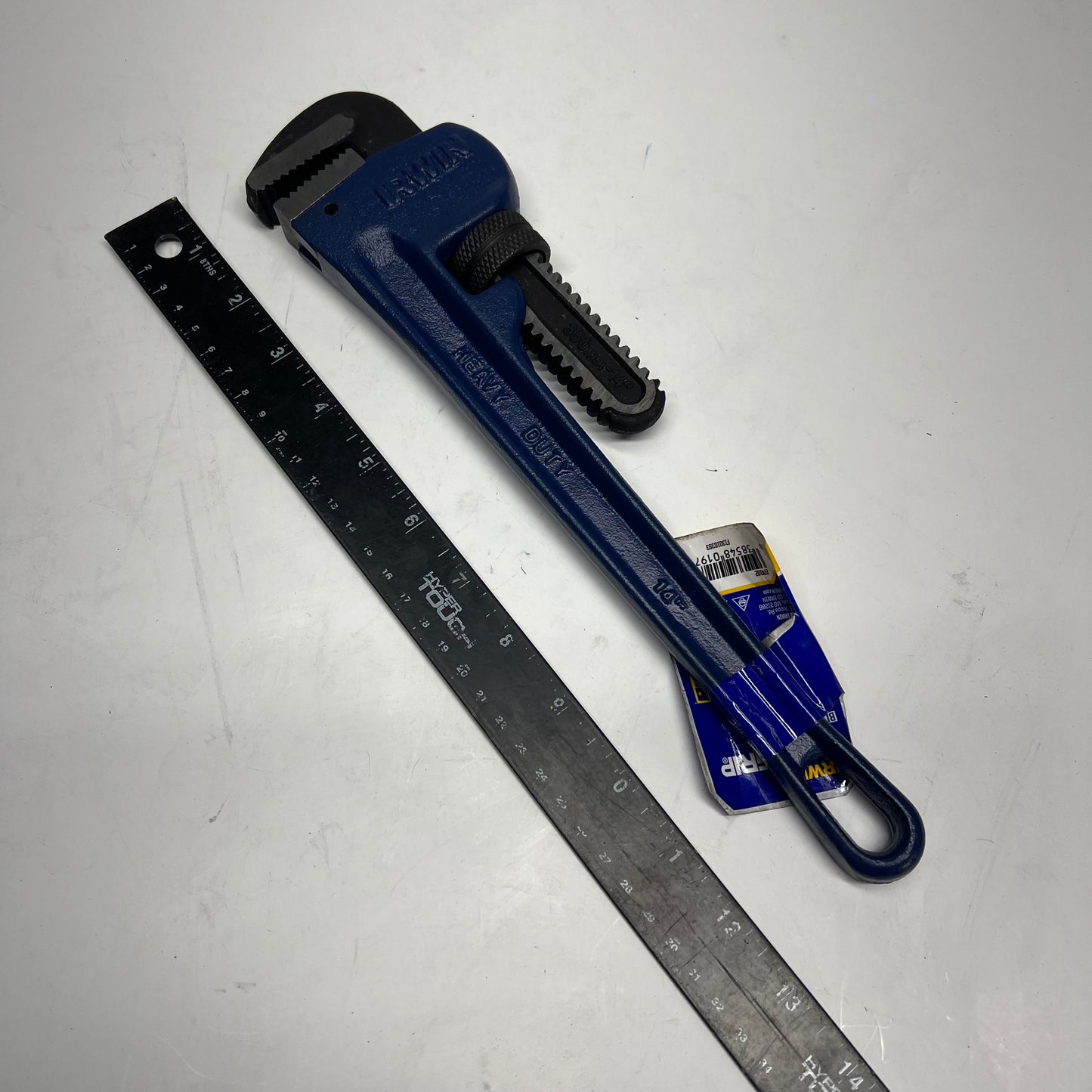 IRWIN Vise Grip Cast Iron Housing Wrench Drop Forged Jaw 14" Blue 27410