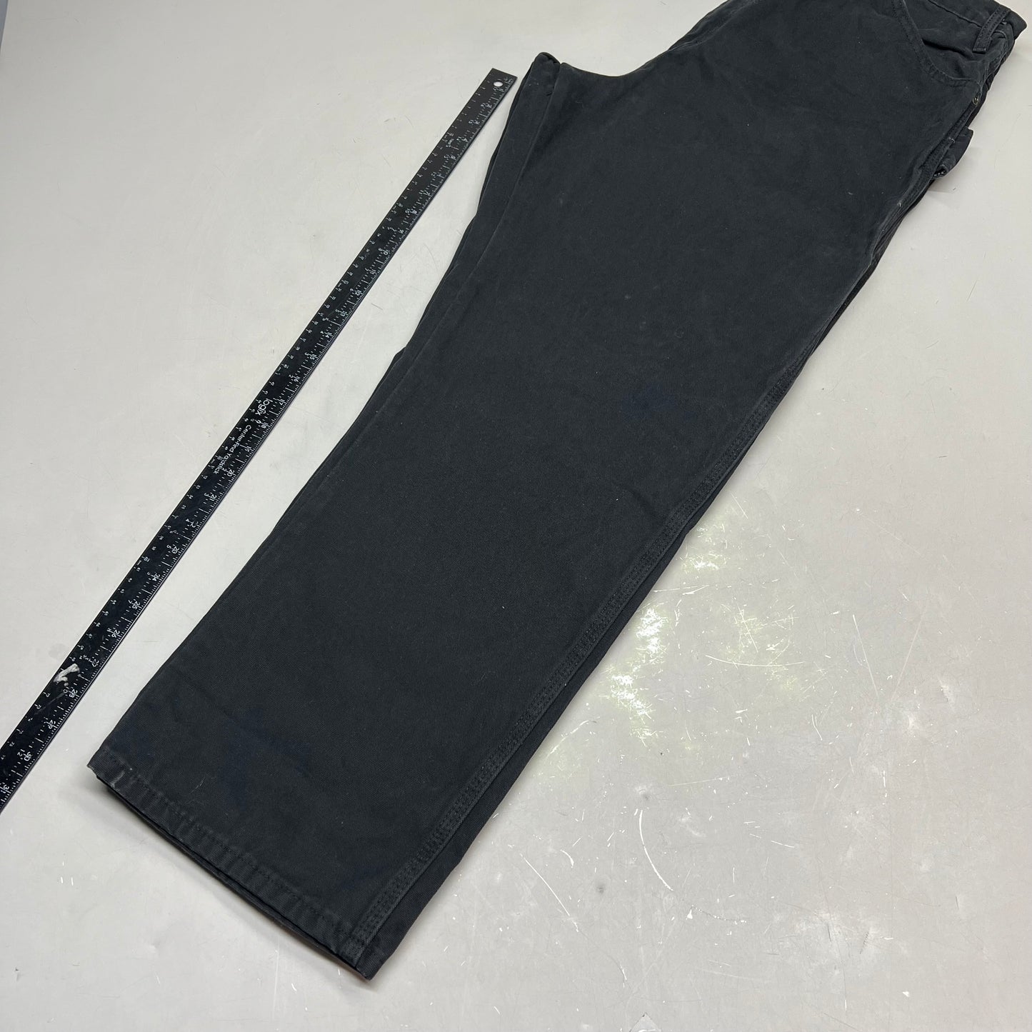 DICKIES Relaxed Fit Heavyweight Carpenter Jeans Men's Sz 38X32 Black DU336RBK