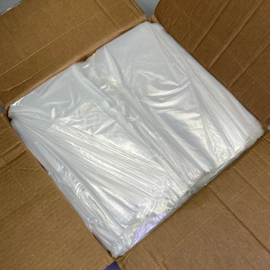 ZA@ AA POLY BAG COMPANY (500 BAGS) Bags 16.2 Gal 16" x 12" x 30" Clear 15G-161230 (New Other)