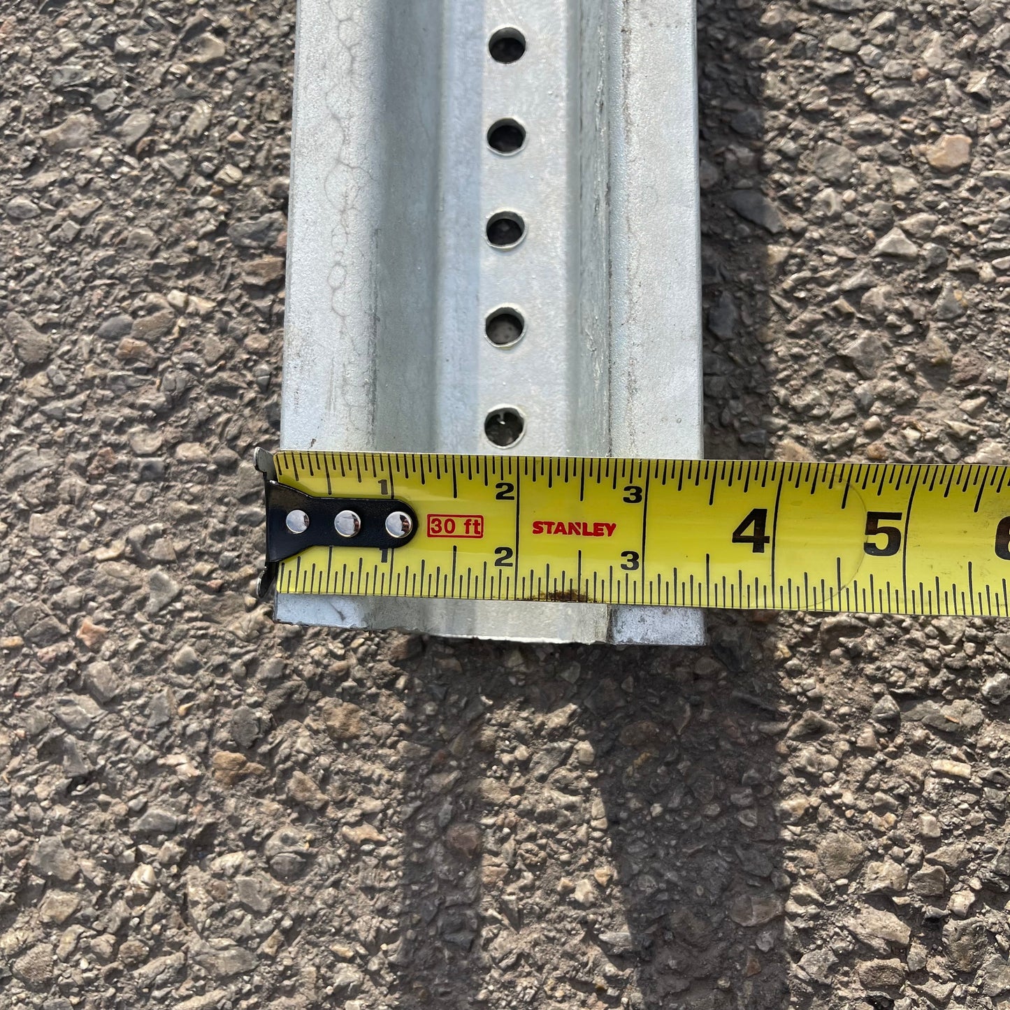Z@ UNBRANDED U Channel Sign Posts 14 ft Galvanized Steel