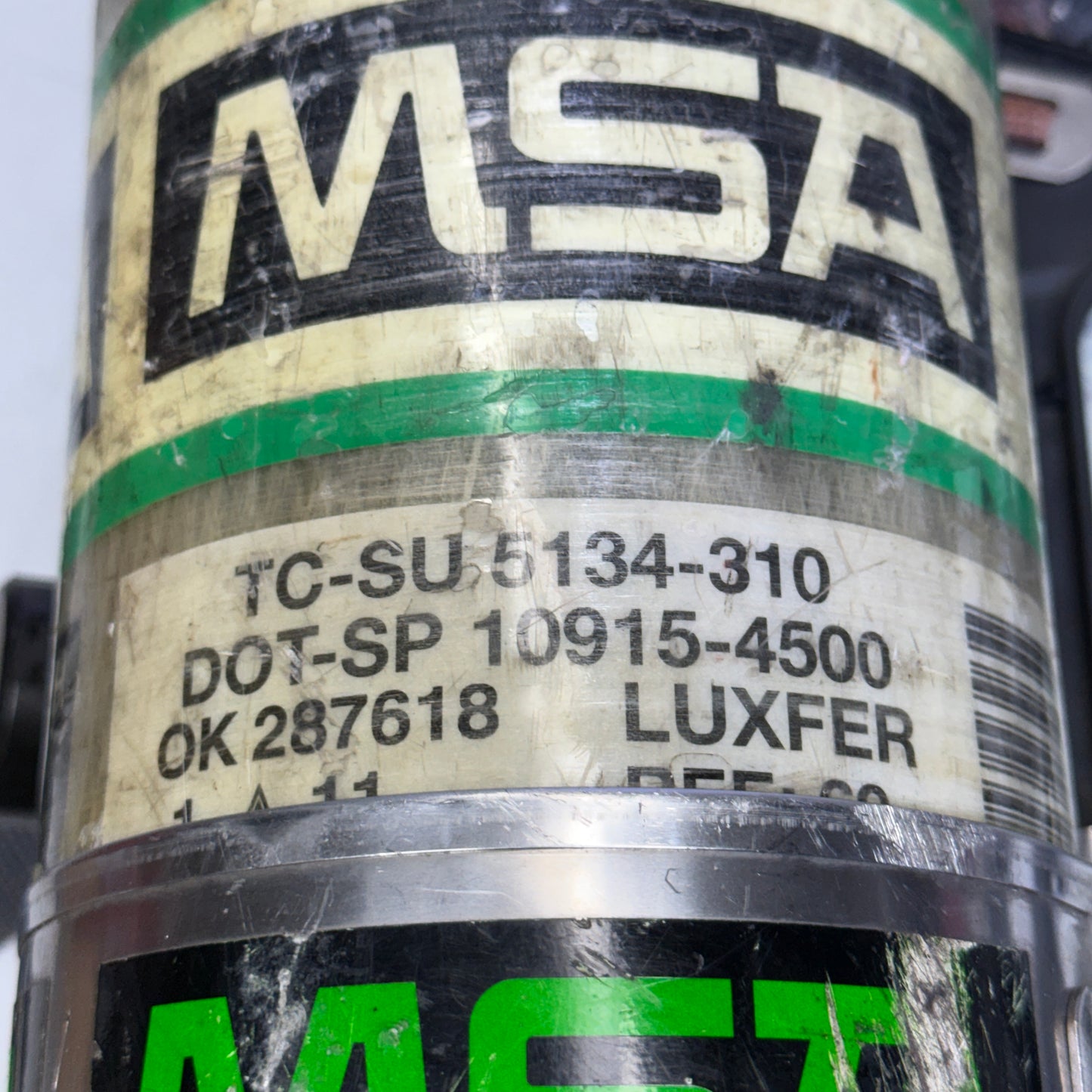 Z@ MSA (*PARTS ONLY*) FireHawk M7 SCBA Air Pack W/ Tank Firefighter Gear (AS-IS)