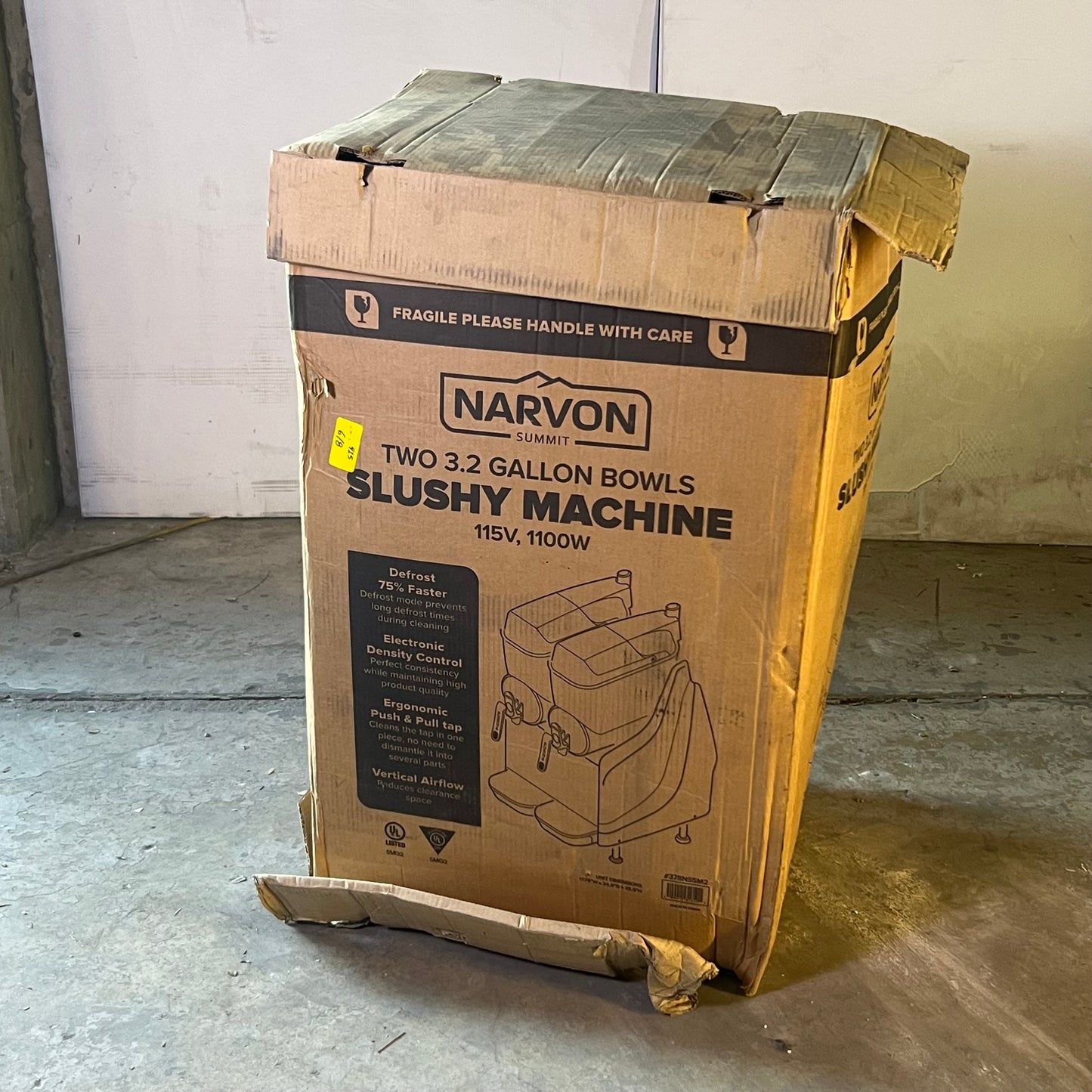 NARVON Double Pourover Granita Slushy Frozen Beverage Machine 1100W 378NSSM2