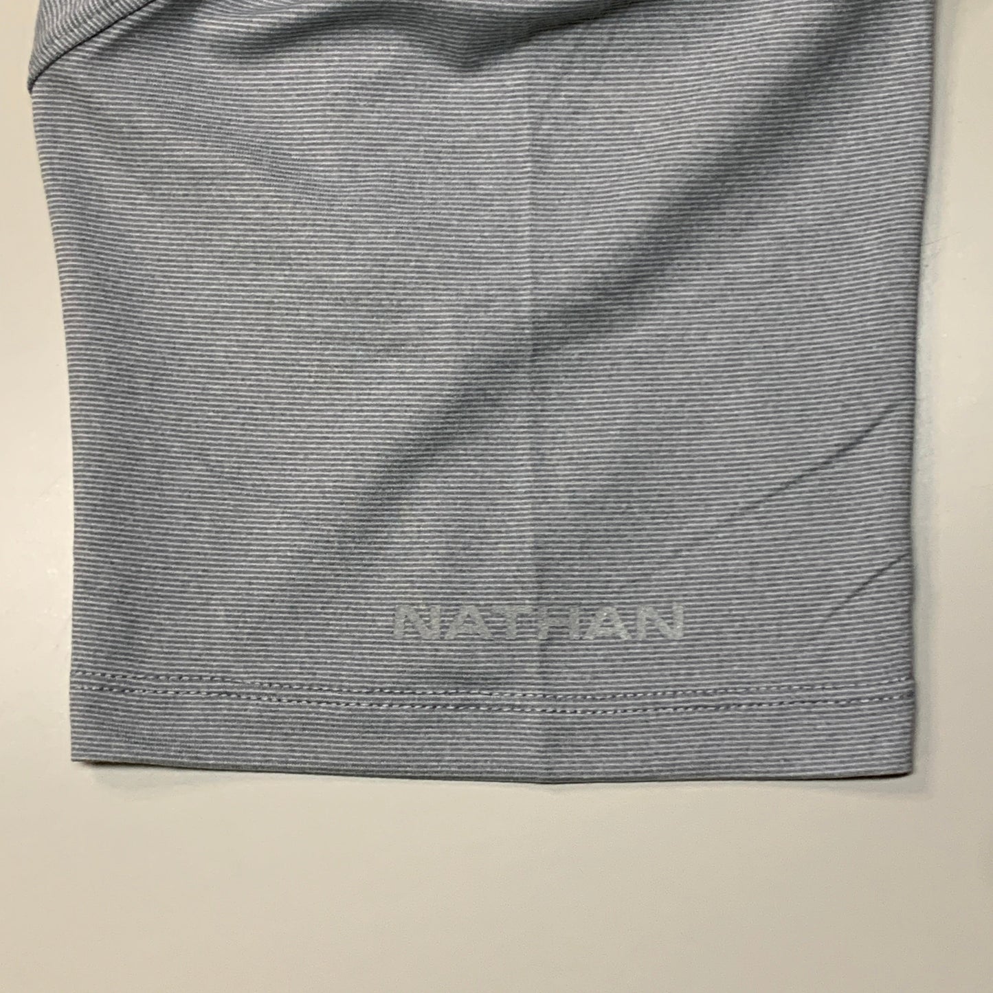 NATHAN Dash Tee Short Sleeve Shirt Monument Grey Stripe SZ XL NS50920-80130-XL