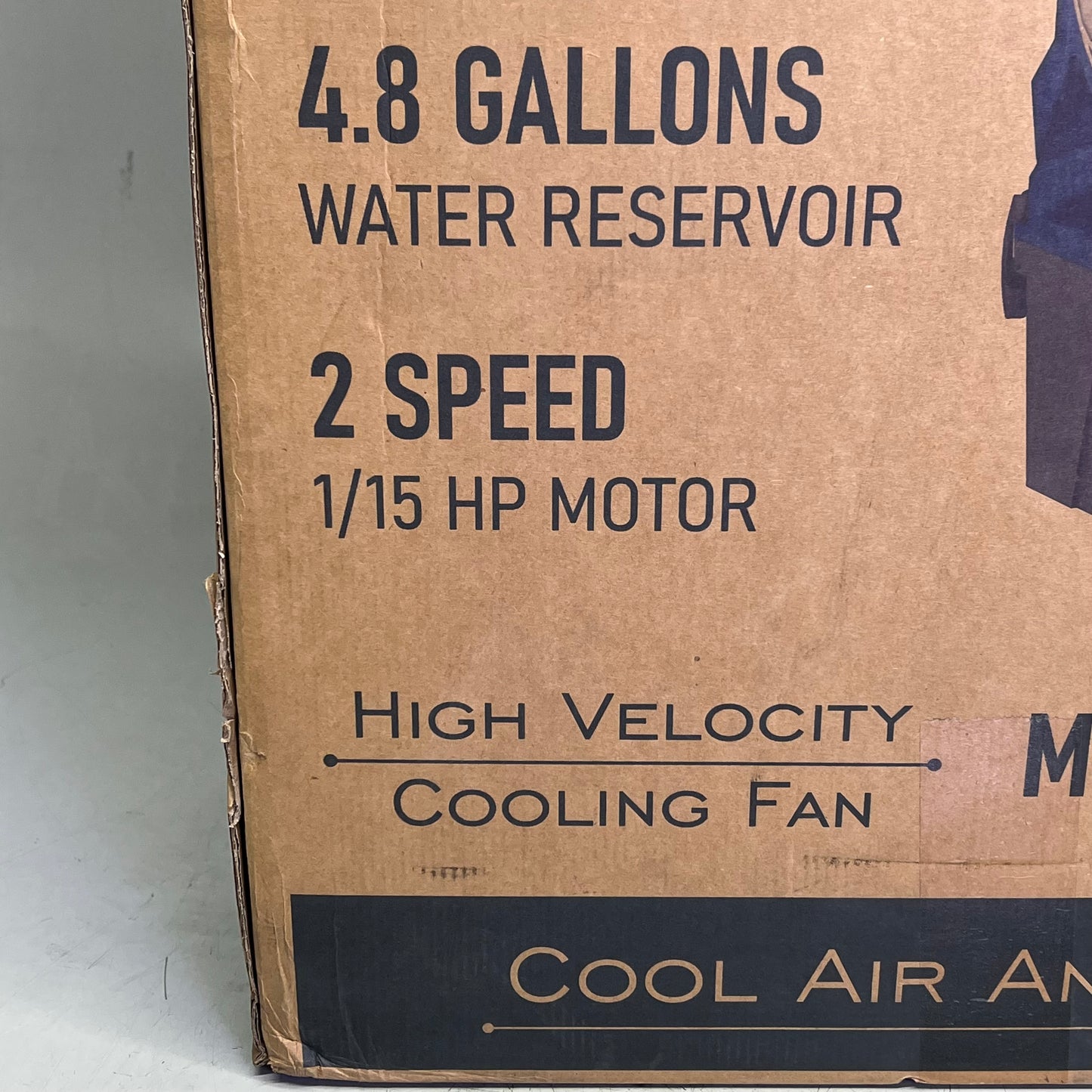 HESSAIRE Portable Evaporative Cooler 1,300 CFM Airflow 500 sq ft Cooling M100-B