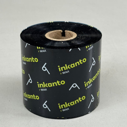 INKANTO (12 Pack) Black Inside Ink Rolls For Printers 2.99"x2001'  Black T43454IO