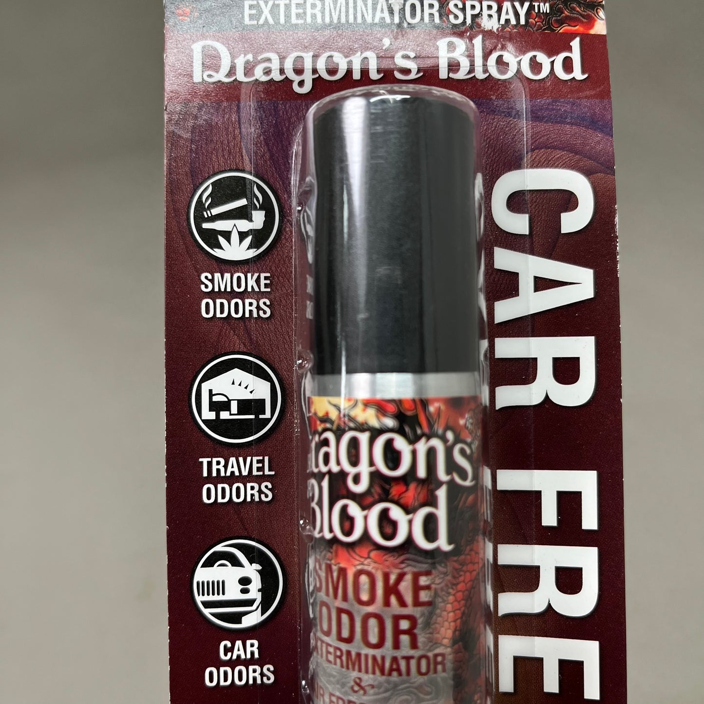 SMOKE ODOR (6 PACK) Exterminator Spray Air/Car Freshener Dragons Blood Scent 1oz