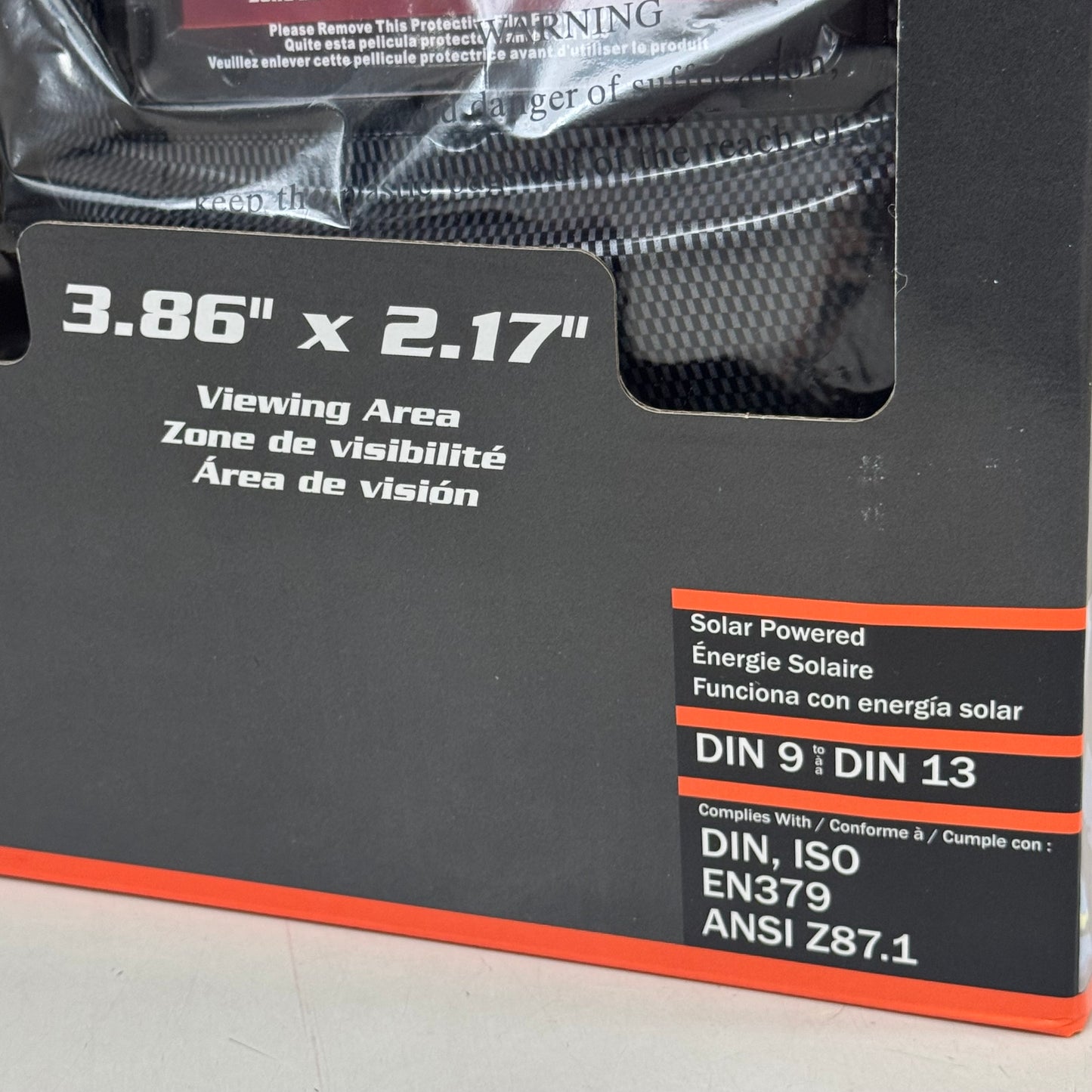 TITAN ShopIron Auto Darkening Welding Helmet 3.85x2.17" View Black 41262 (New Other)