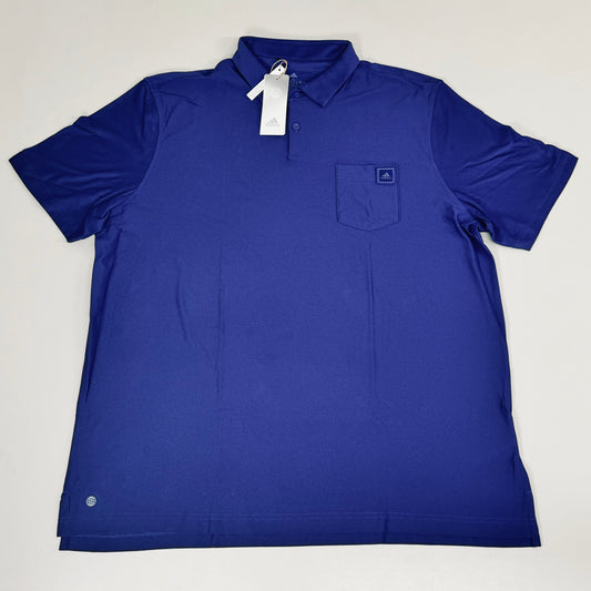 ADIDAS Men's Go-To-Polo Golf Shirt Sz-XL Indigo H59736