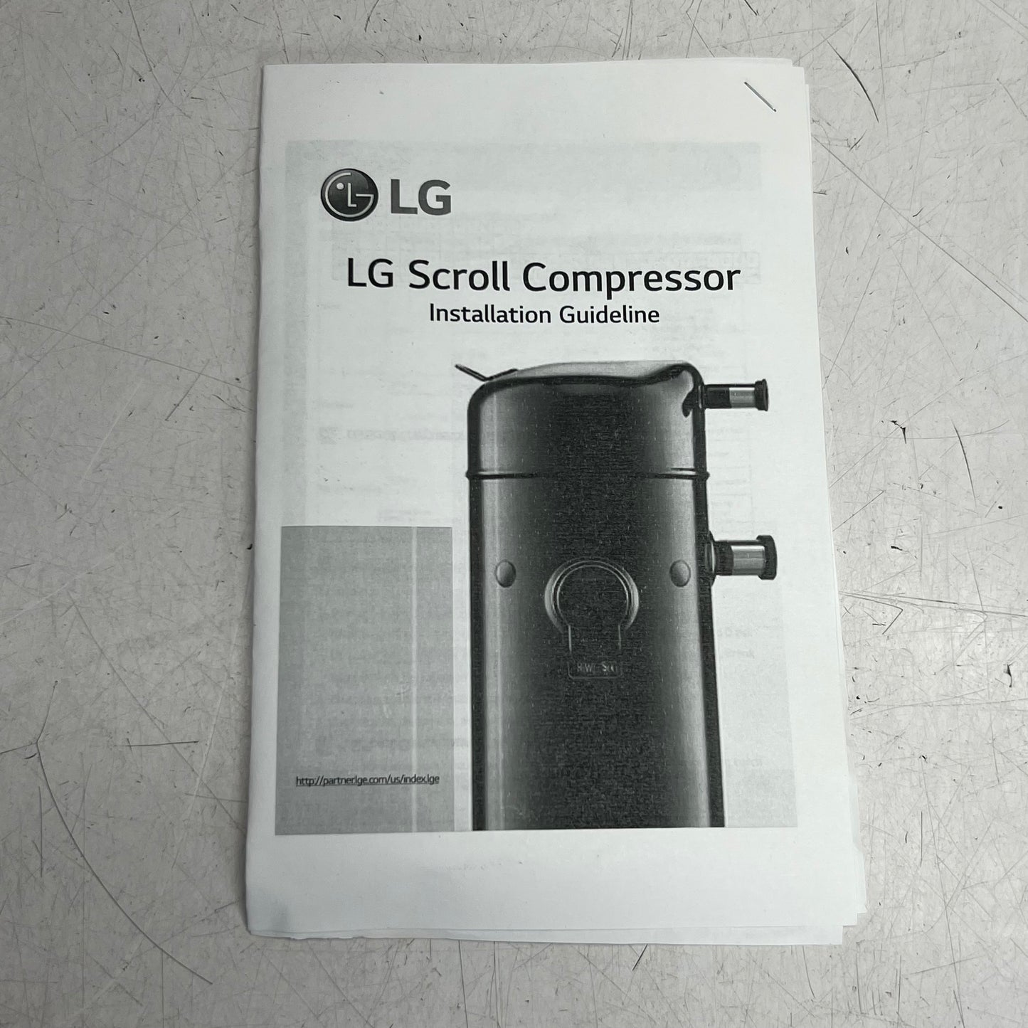 LG Hermetic Scroll Compressor R140A Refrigerant Type 208-230V ABG042KAB