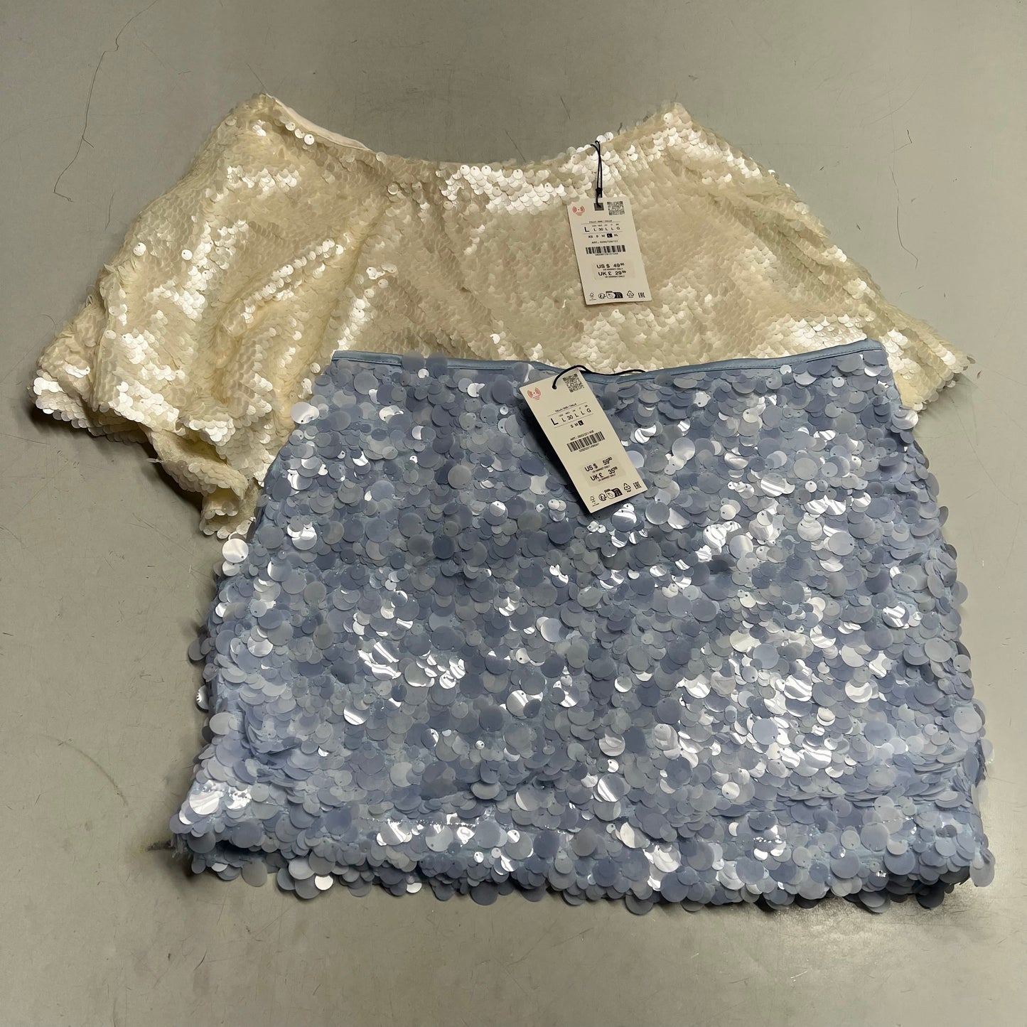 ZA@ ZARA Lot of Assorted Clothing Cardigans & Skirts Women's Sz M & L Multicolor