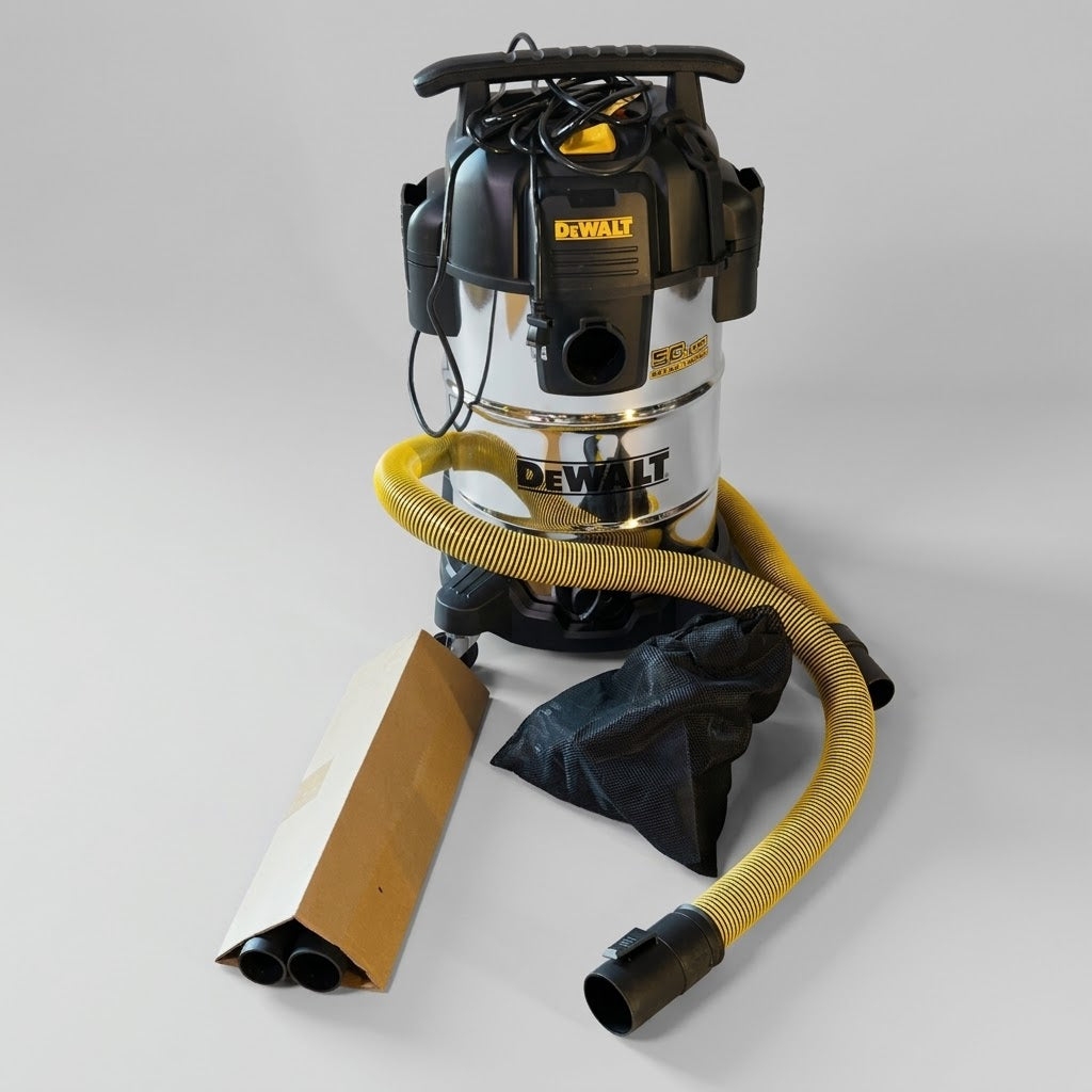 DEWALT Stainless Steel Quiet Wet/Dry Vacuum 8 Gal. 1938084 (Customer Return)