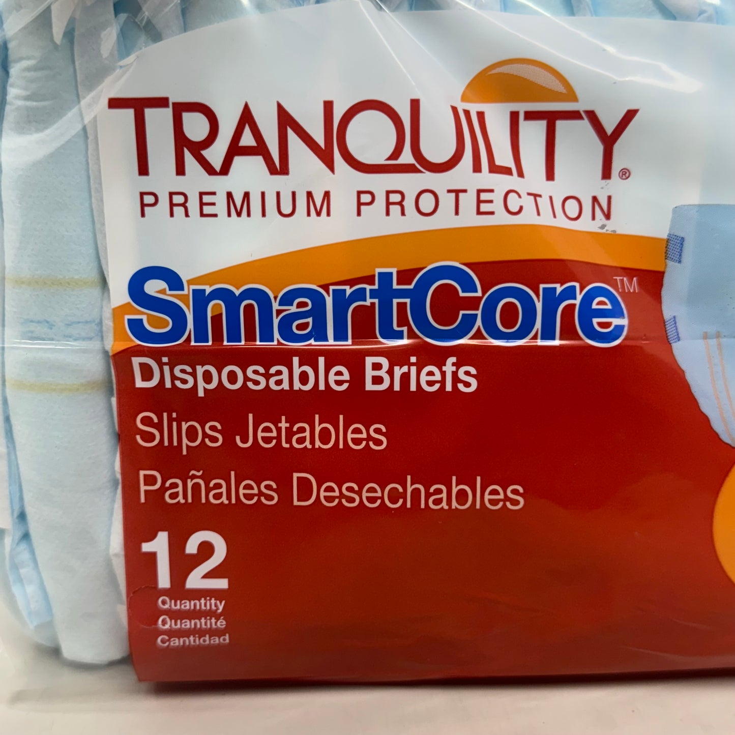 SMARTCORE (4 PK!) Tranquility Premium Protection Adult Diapers Latex Free Size L