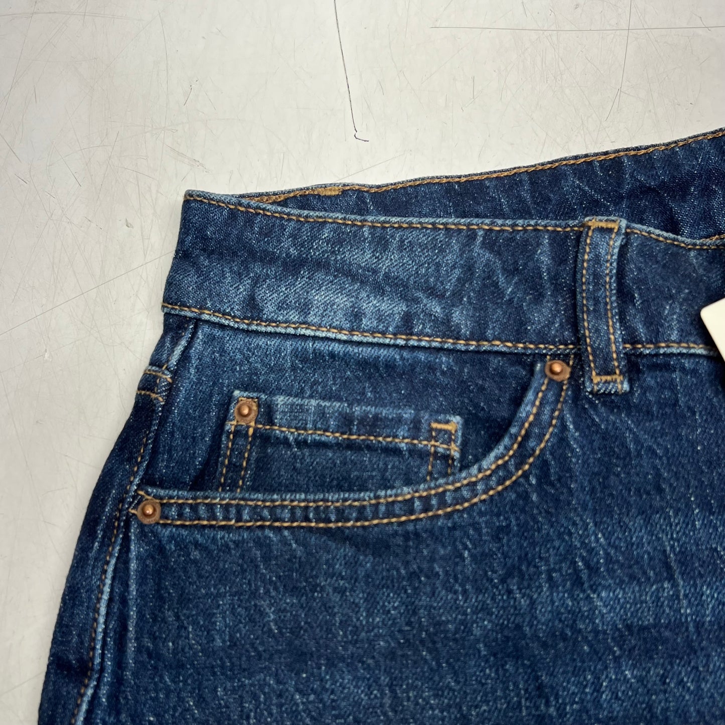 RW & CO High Rise Fit Wide Leg Jeans  Women's Sz 27 Dark Sapphire 490024