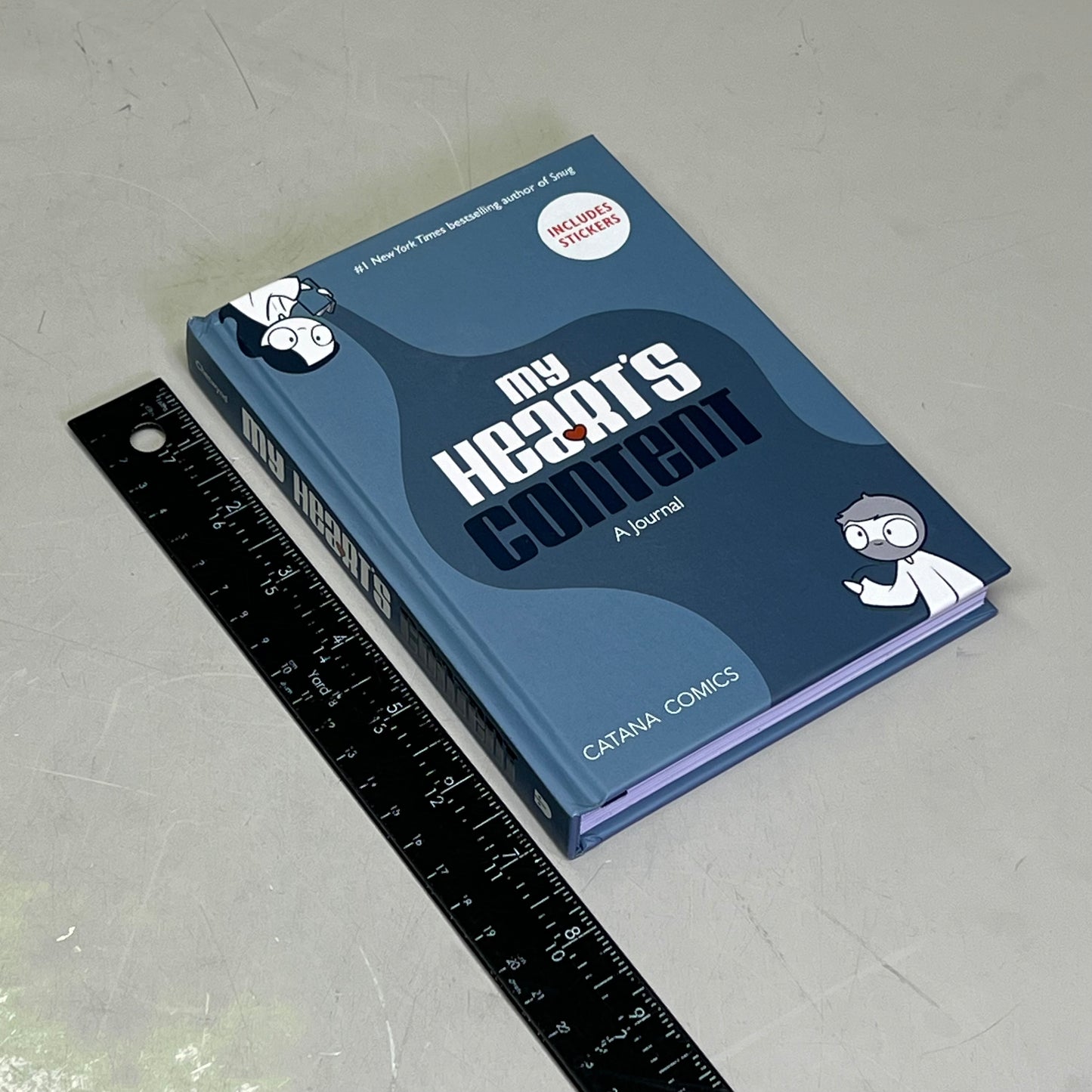 MY HEARTS CONTENT Hardcover Comic, Journal & Sticker Book By Catana Chetwynd