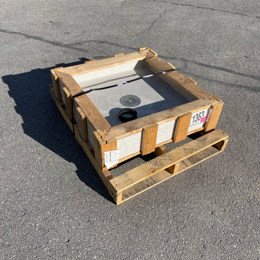 ZA@ Pallet of ACORN ENGINEERING Terrazzo Reduced Height Mop Sink 30”x30”x6” TRH-303006 (AS-IS)