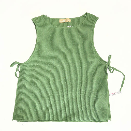 FREE PEOPLE Free Est Lizzie Sweater Top Scoop Neck Women's Sz XL Green OB2182105