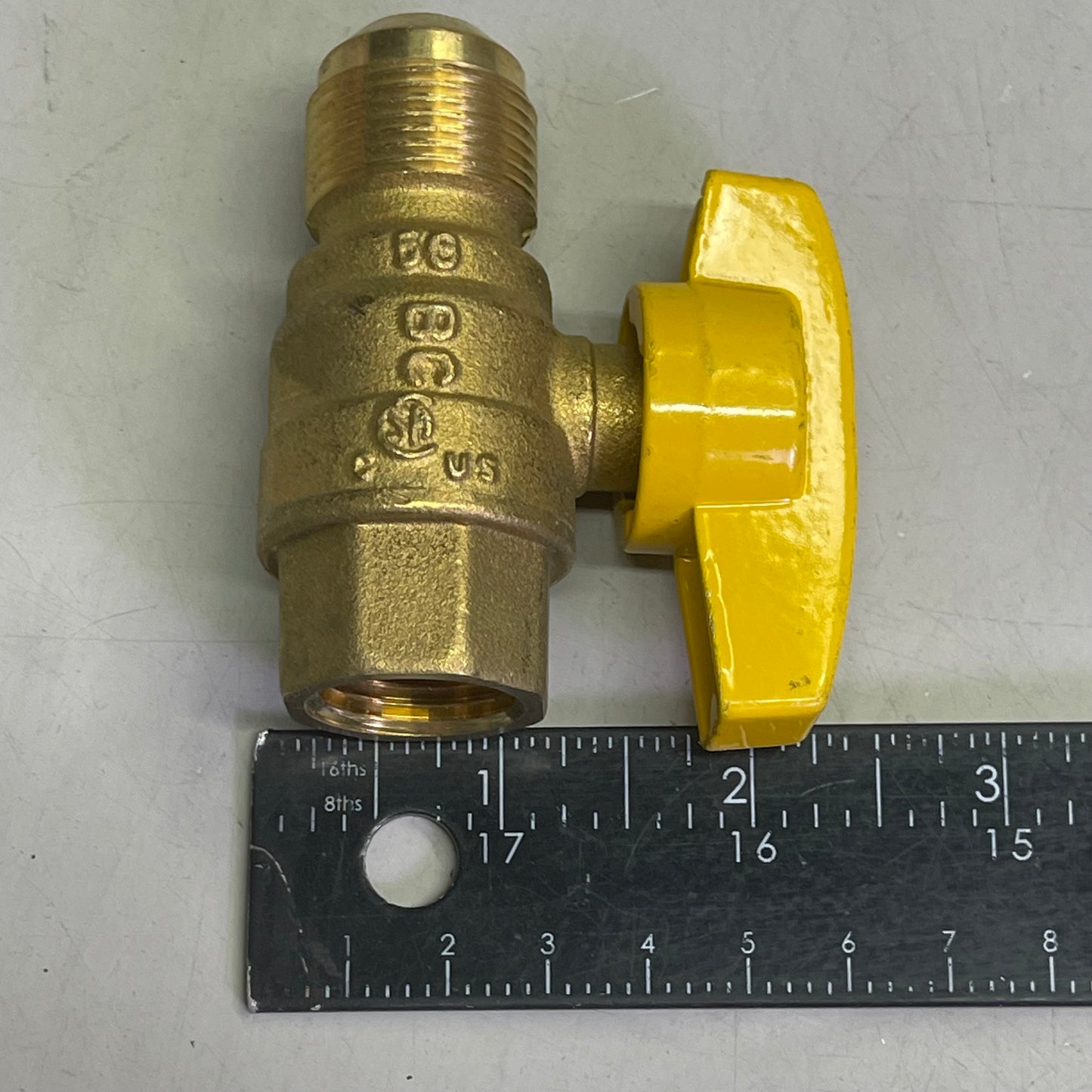 BRASSCRAFT (5 PACK) Gas Ball Valve Flare x FIP Straight 5/8" OD x 1/2" Brass