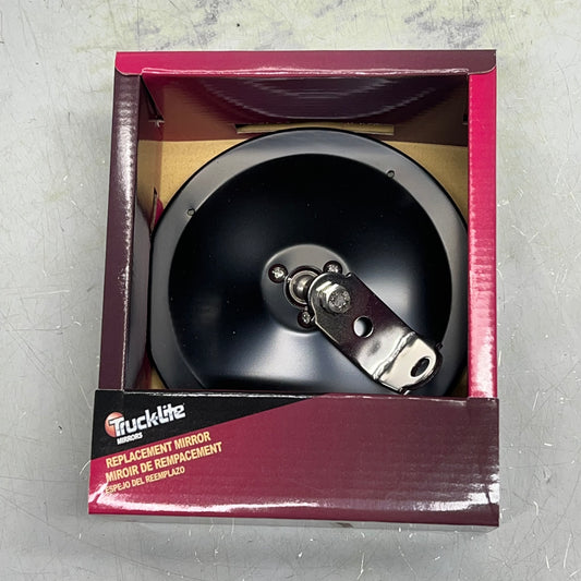TRUCK LITE (2 PACK) Round Universal Mount Replacement Mirror 6" Black 97820