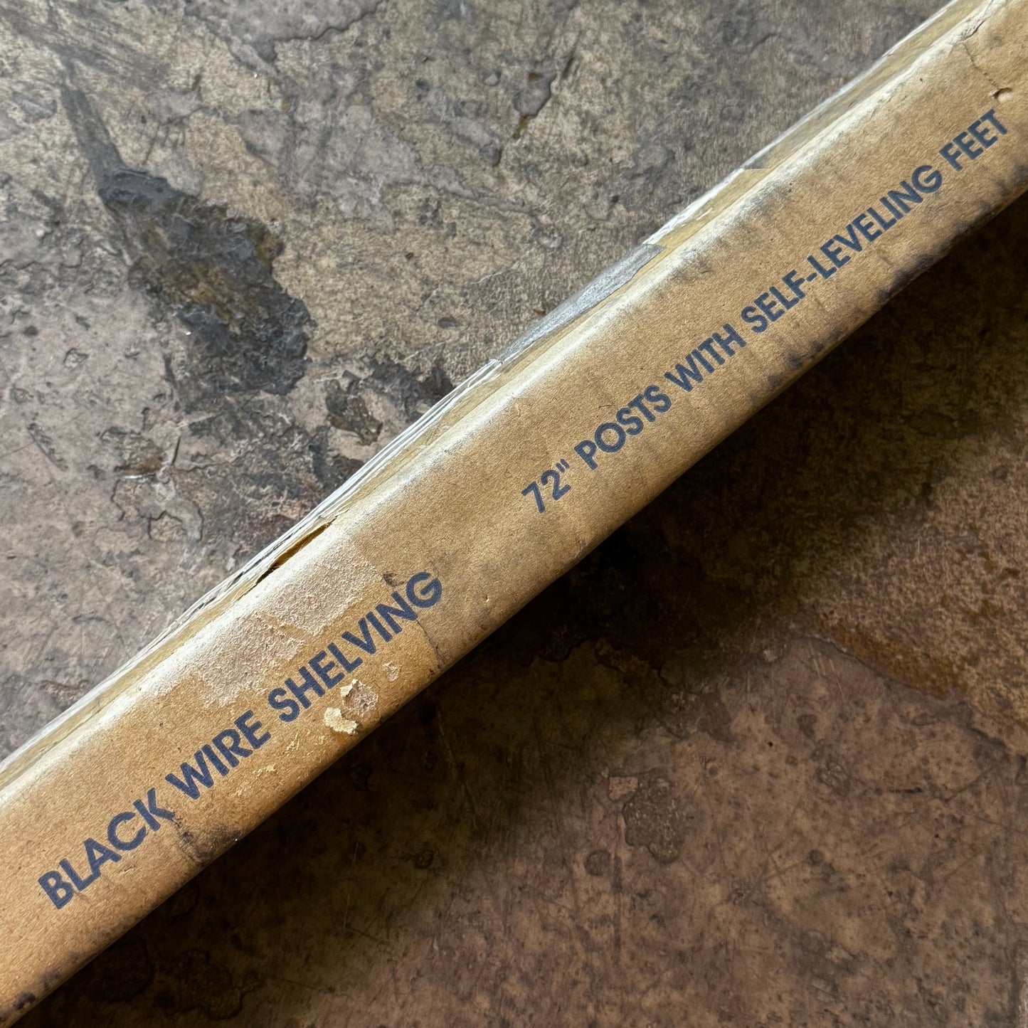 ULINE (2 PACK) Black Wire Shelving, Post With Self Leveling Feet 72" Black H-1748-POST