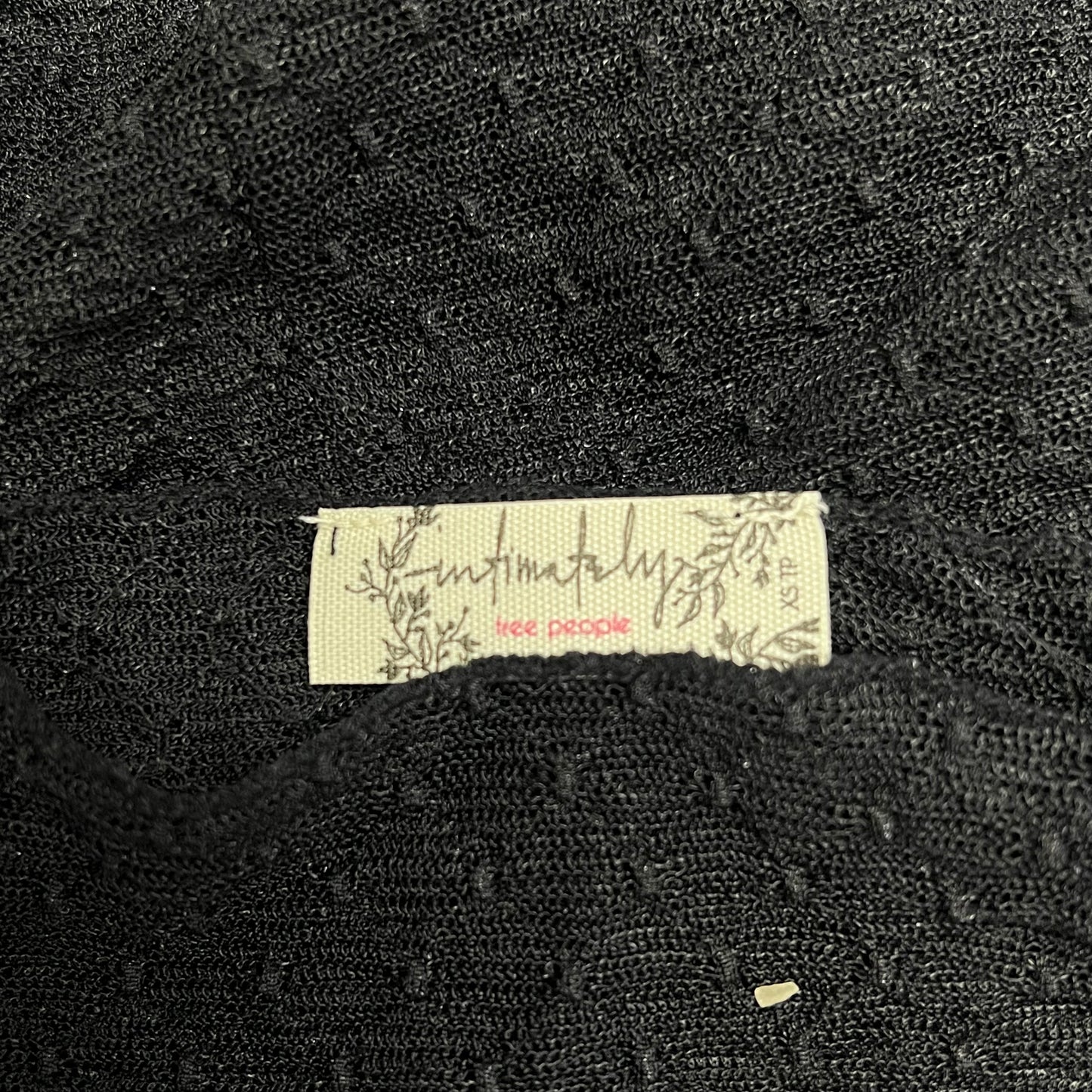 FREE PEOPLE Minding My Business Mock Neck Top Women's Sz XS Black OB2249049