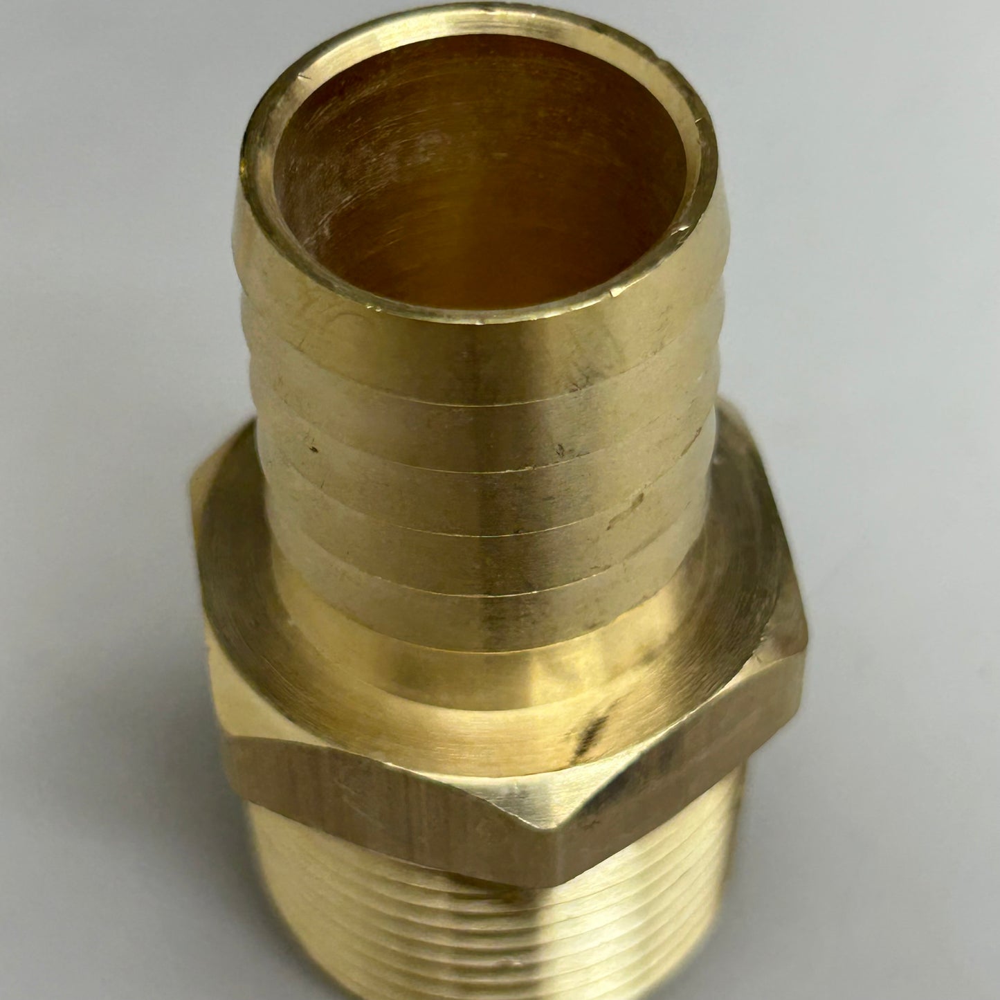 COILHOUSE PNEUMATICS (2 Pack) Barbed Hose Fitting Male Connector 1" Brass 125HBL-16-16