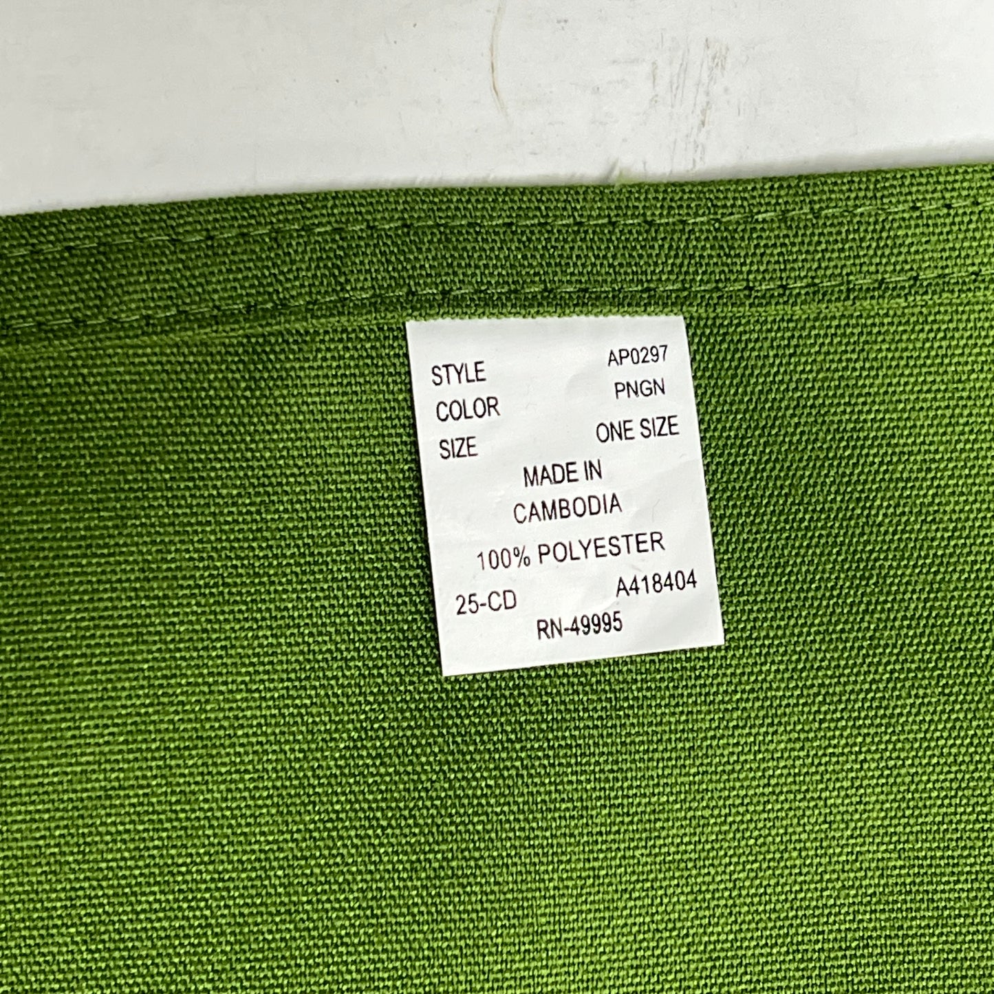 ZA@ PANARA BREAD (10 PACK) Aprons W/ Adjustable Neck Strap & Pockets  33"x28" Green/Bright Green AP0297